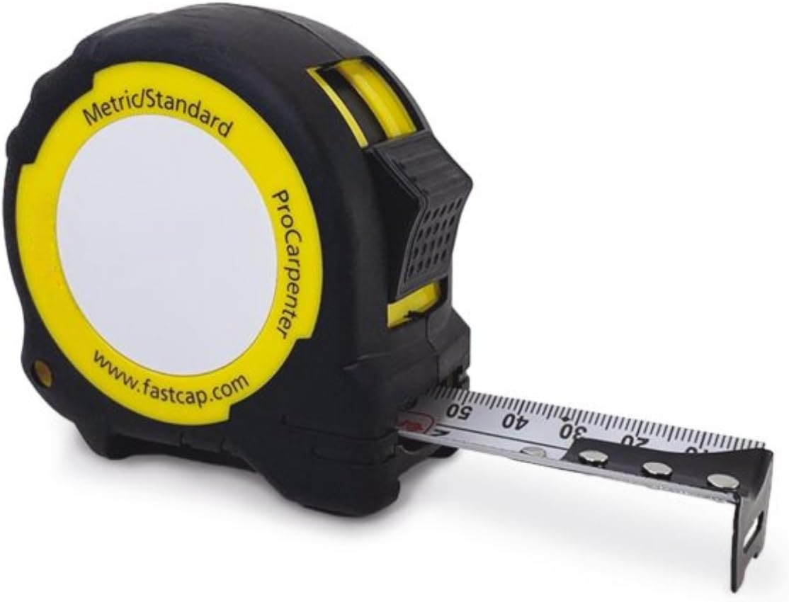 Fastcap Procarpenter Metric/Standard Measuring Tape - Ideal for Professionals and Home Improvement - with Lever Action Belt Clip and Dual Locking System - 12' - 99954 image number 2