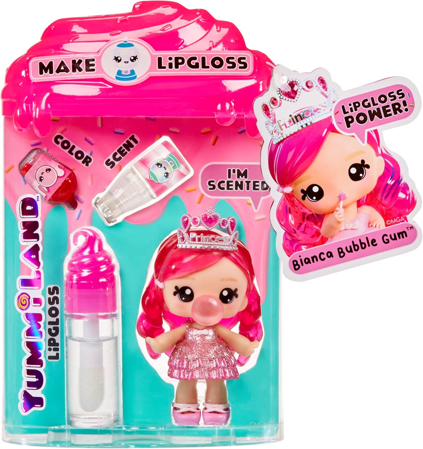 Yummiland Lipgloss Doll- Bianca Bubblegum, Ages 4+ image number 4