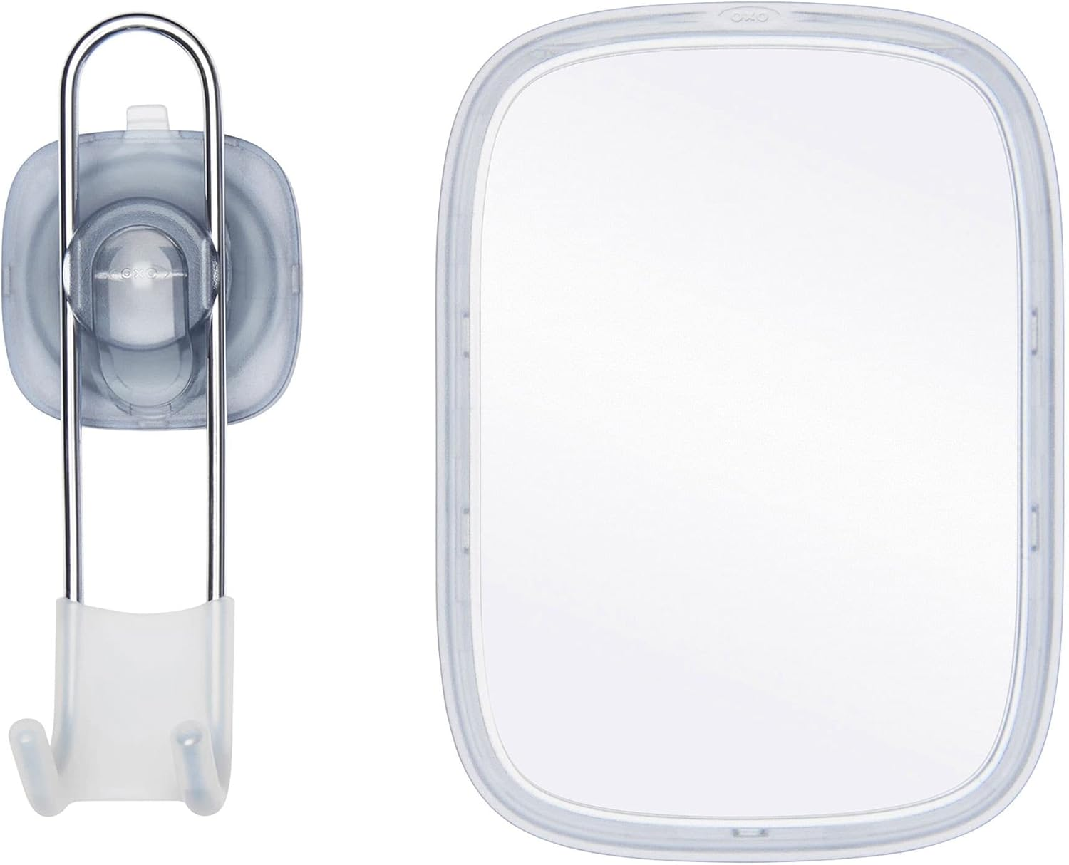 OXO Stronghold Suction Fogless Mirror, Clear, 3" L X 7.2" W X 13.2" H image number 6
