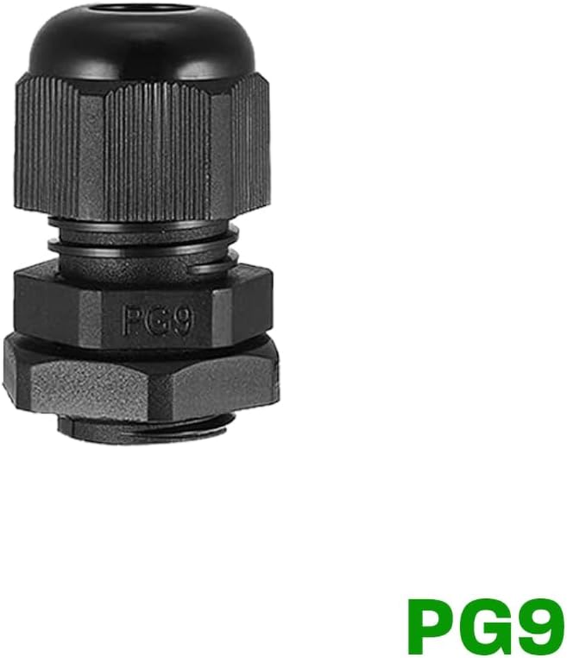 10Pcs Waterproof Nylon Cable Gland Kit IP68 Joints Adjustable Locknut Tool Set image number 2