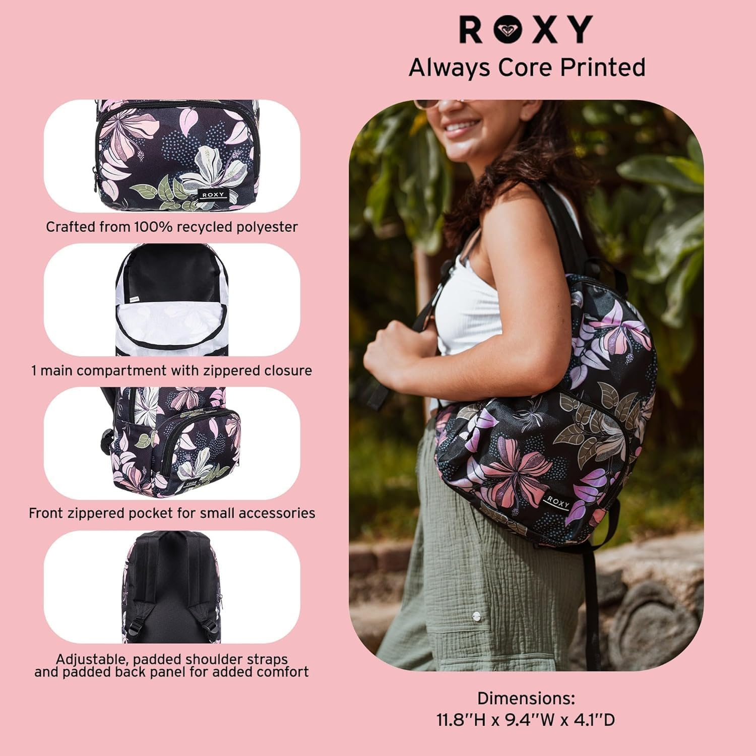 Roxy Always Core Backpack, Ax image number 3
