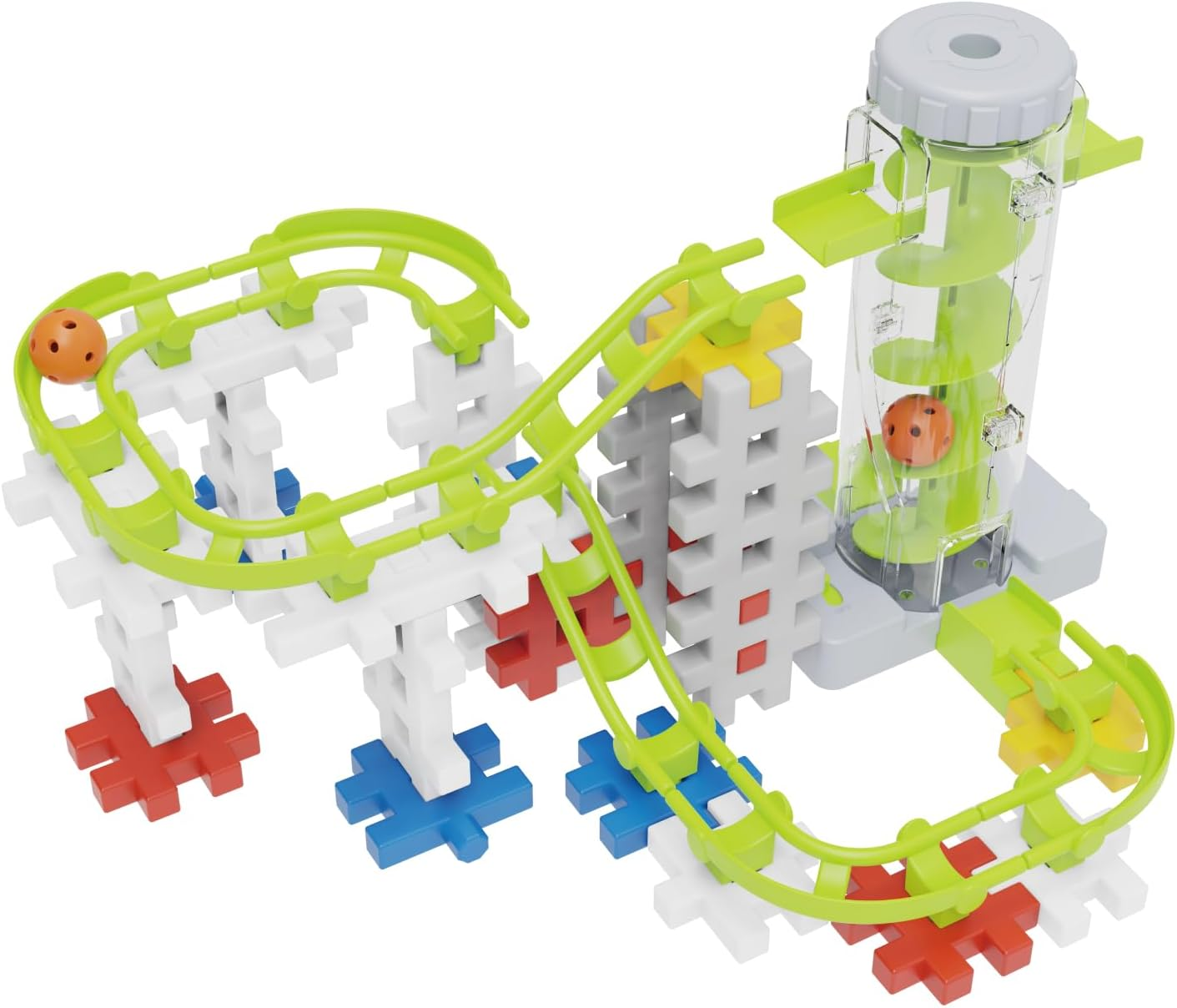 Gakken 83751 New Block Rolling Cue Spiral Tower DX Set (Amazon.Co.Jp Exclusive)