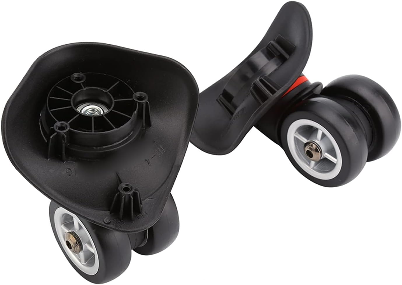 Luggage Swivel Wheels Replacement Kit, Universal Travel Suitcase Silent Wheel Repair Set, 1 Pair PVC Suitcase Replacement Parts