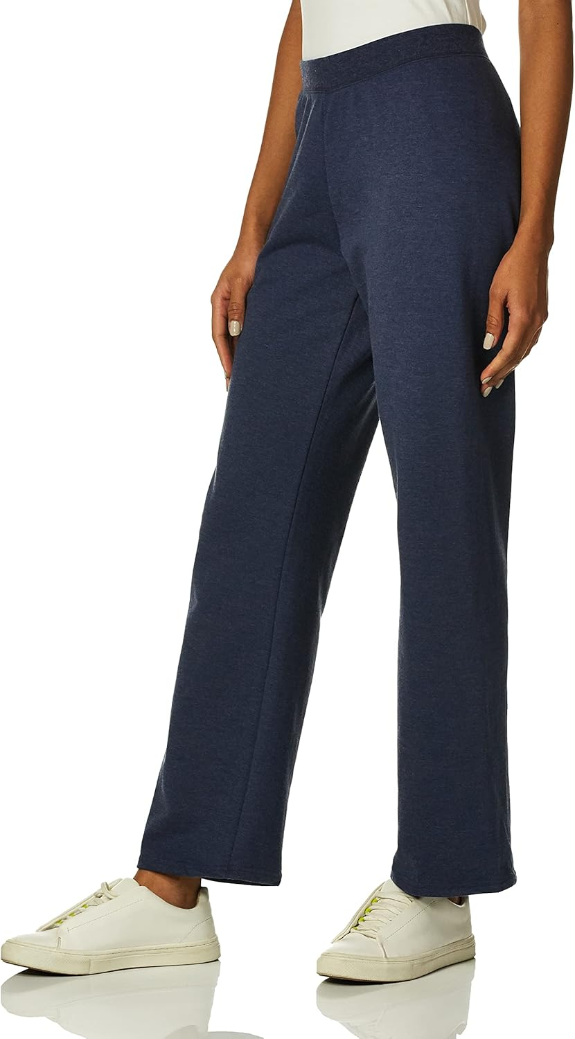 Hanes Women'S Ecosmart Fleece Petite Sweatpants, Open Bottom Sweatpants, Regular & Petite Sizes image number 3