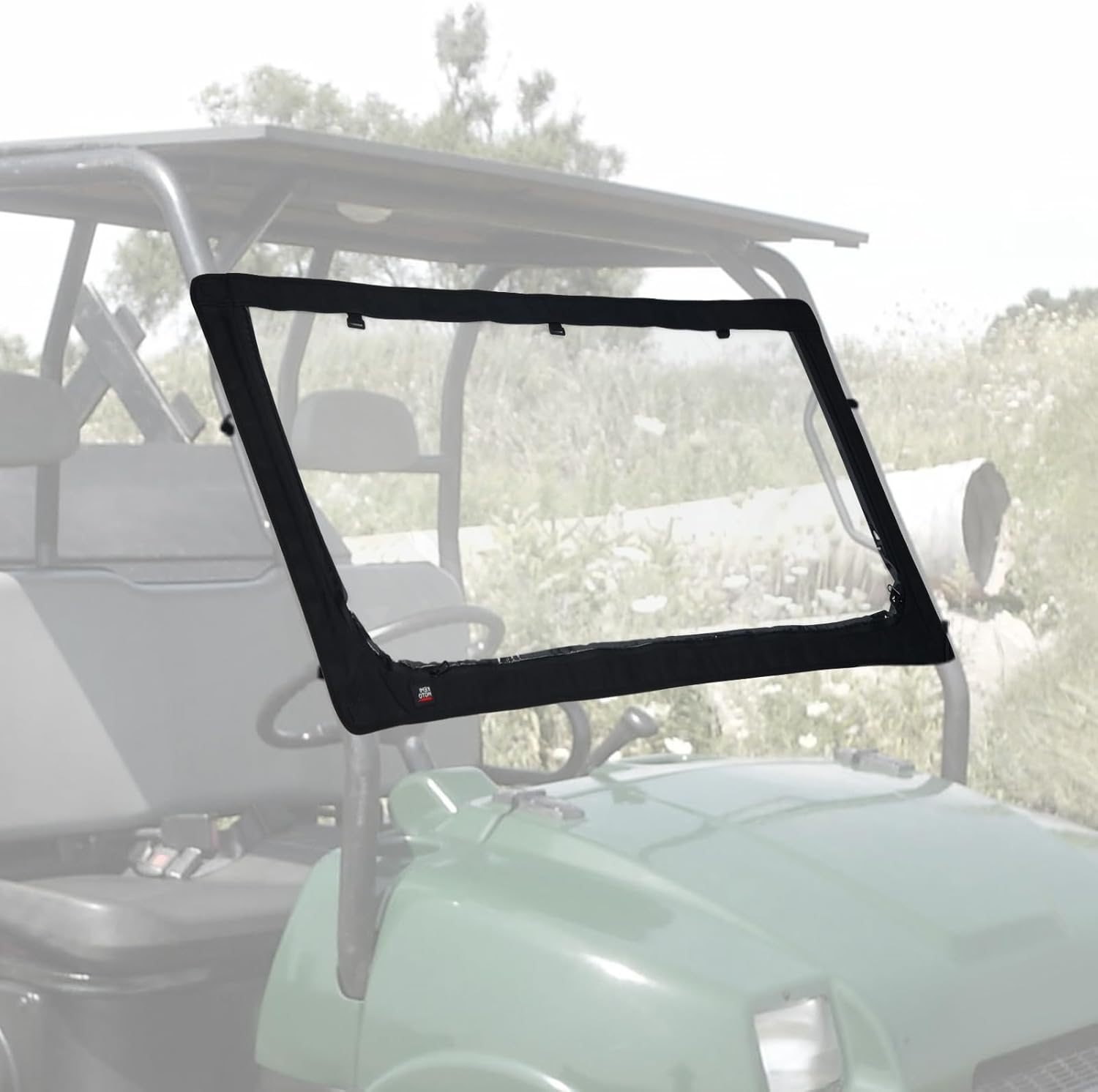 Kemimoto UTV Front Windshield Compatible with Kawasaki Mule 3000 2001-2008 Mule 2500 1994-2005 Compatible with Polaris Ranger 2002-2008 Waterproof Soft Front Window image number 2