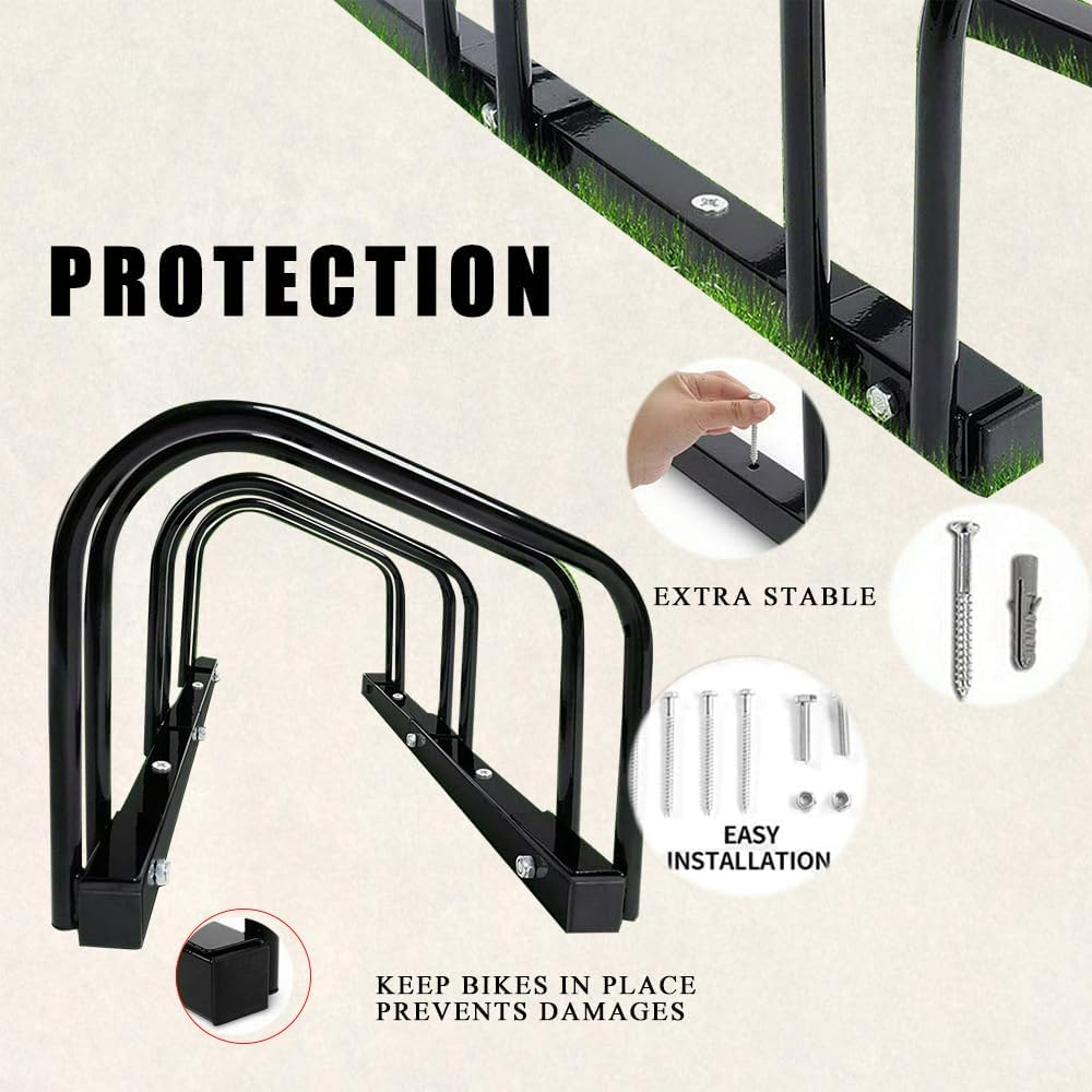 Elora Bicycle Upto 5 Bike Stand Rack Storage Floor Parking Holder Cycling Portable Stands image number 2