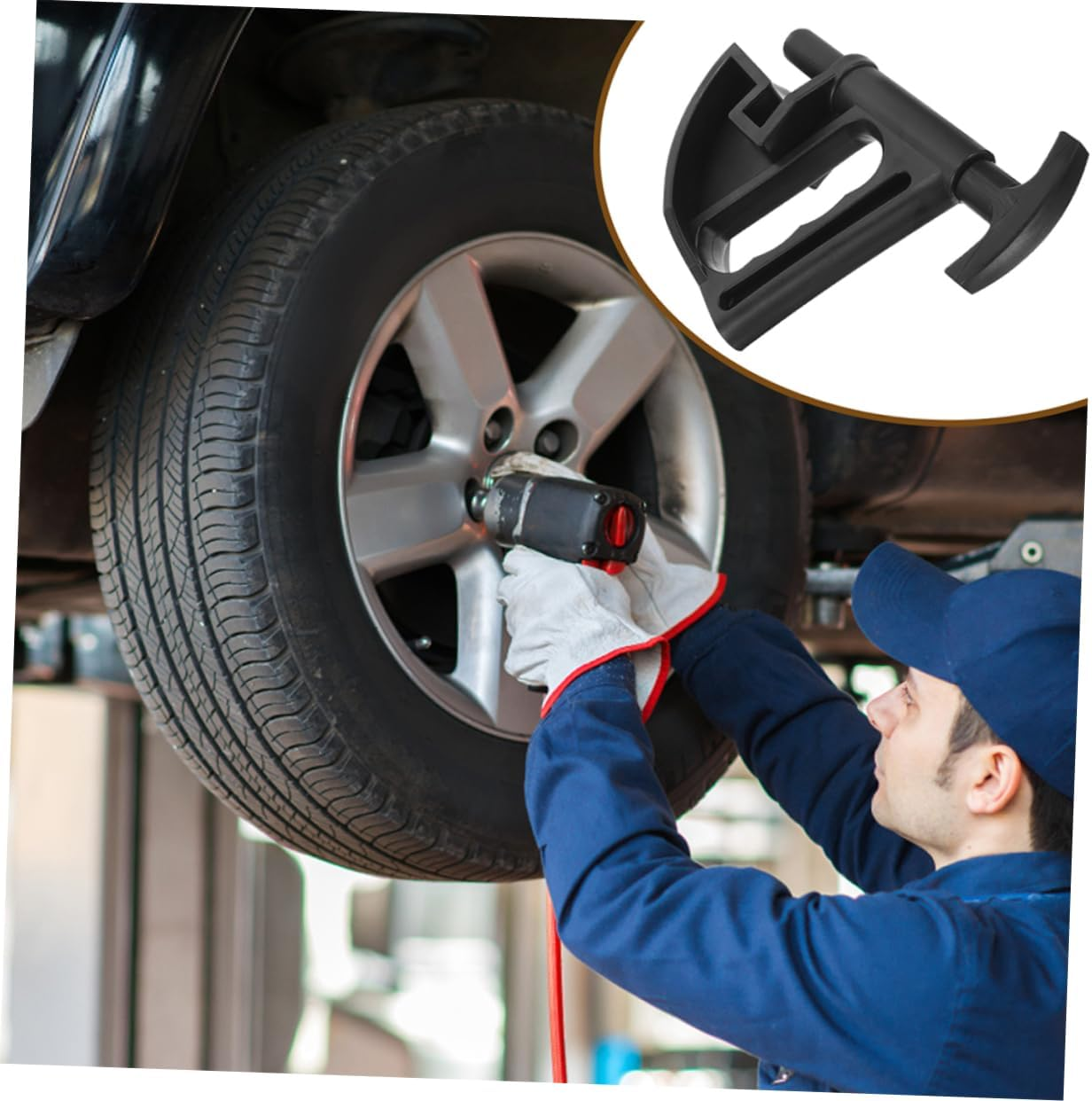 TINEASUR 2Pcs Tire Changing Tool Automotive Wheel Changer Tool Tire Repair Tool for Car Tire Removal Clamp Drop Center Bike Removal image number 2