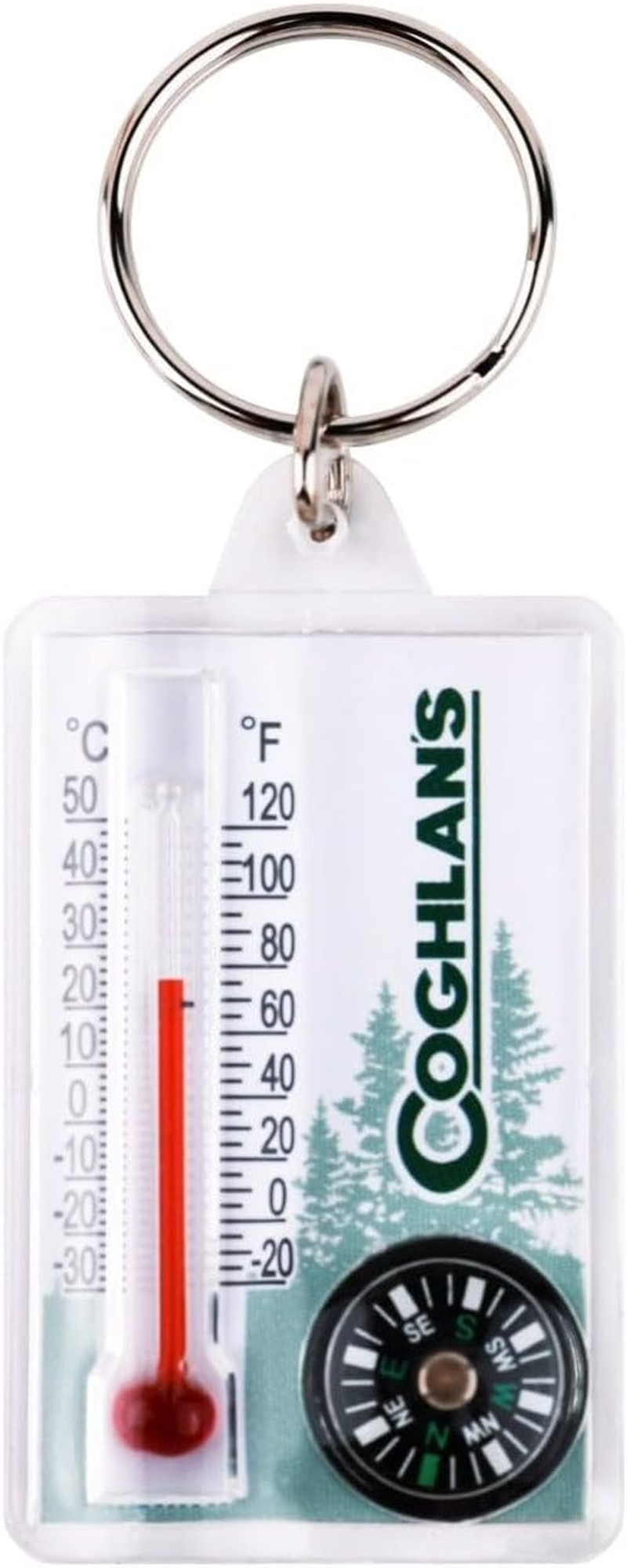 Coghlan'S Zipper Pull Thermometer and Compass