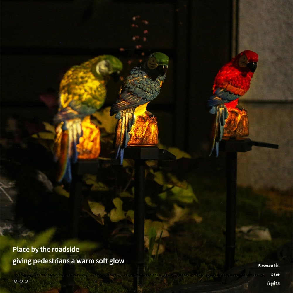 Jauhmui Solar Lights for Outdoor Use, 43 X 14 X 7 Cm, Owl LED, Weatherproof Solar Light, Garden Stake for Garden Path (Pack of 3) - Pack Of 3 image number 6