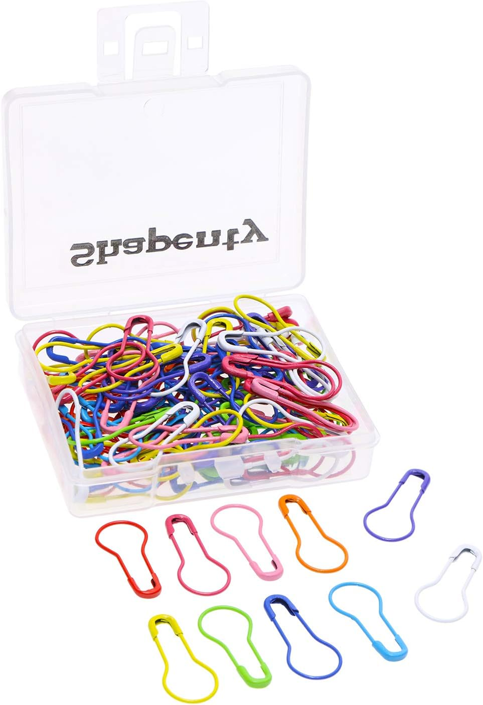 Shapenty 21Mm/0.8 Inch Small Metal Gourd Safety Pins Bulb Guard Calabash Quilting Sewing Pin Bead Needles for DIY Craft Home Accessories, 120PCS (Bronze) - Bronze image number 2