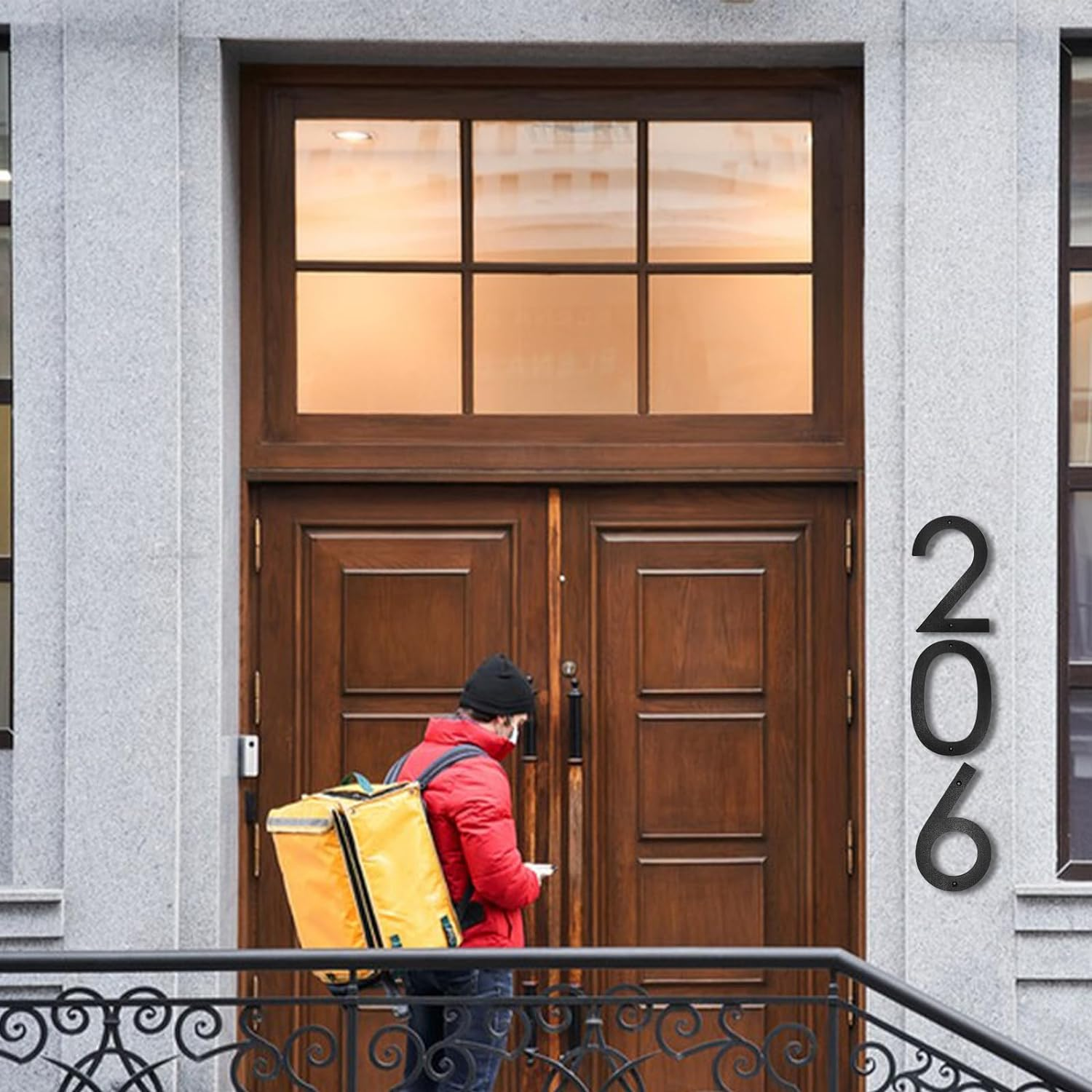 10 Inch Address Numbers for House | Large Floating Black House Numbers | outside Modern Rust-Proof Big House Numbers/Door Garage Gate |911 Visibility Signage (7) image number 6