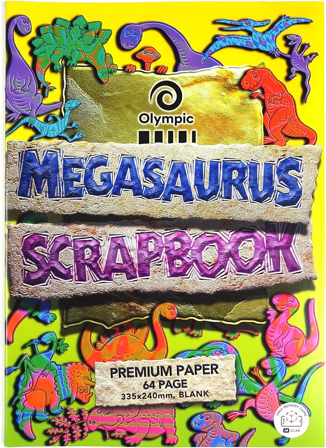 Olympic Scrapbook Megasaurus 90Gsm 335X240Mm 64 Pages image number 1
