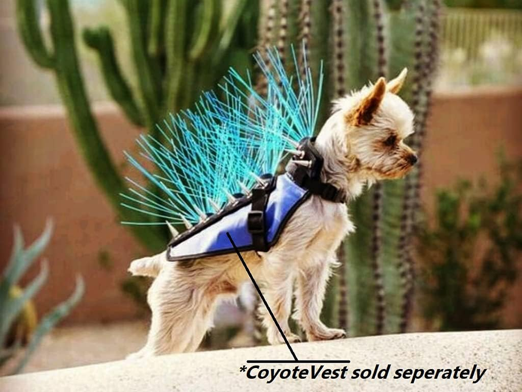 Coyotevest Coyotewhiskers Protection Nylon Bristles for Coyotevest or Spikevest Dog Harness Vest, Dog Accessories That Deter Coyote, Hawk and Raptor Attacks (Set of 4, Rainbow) image number 2