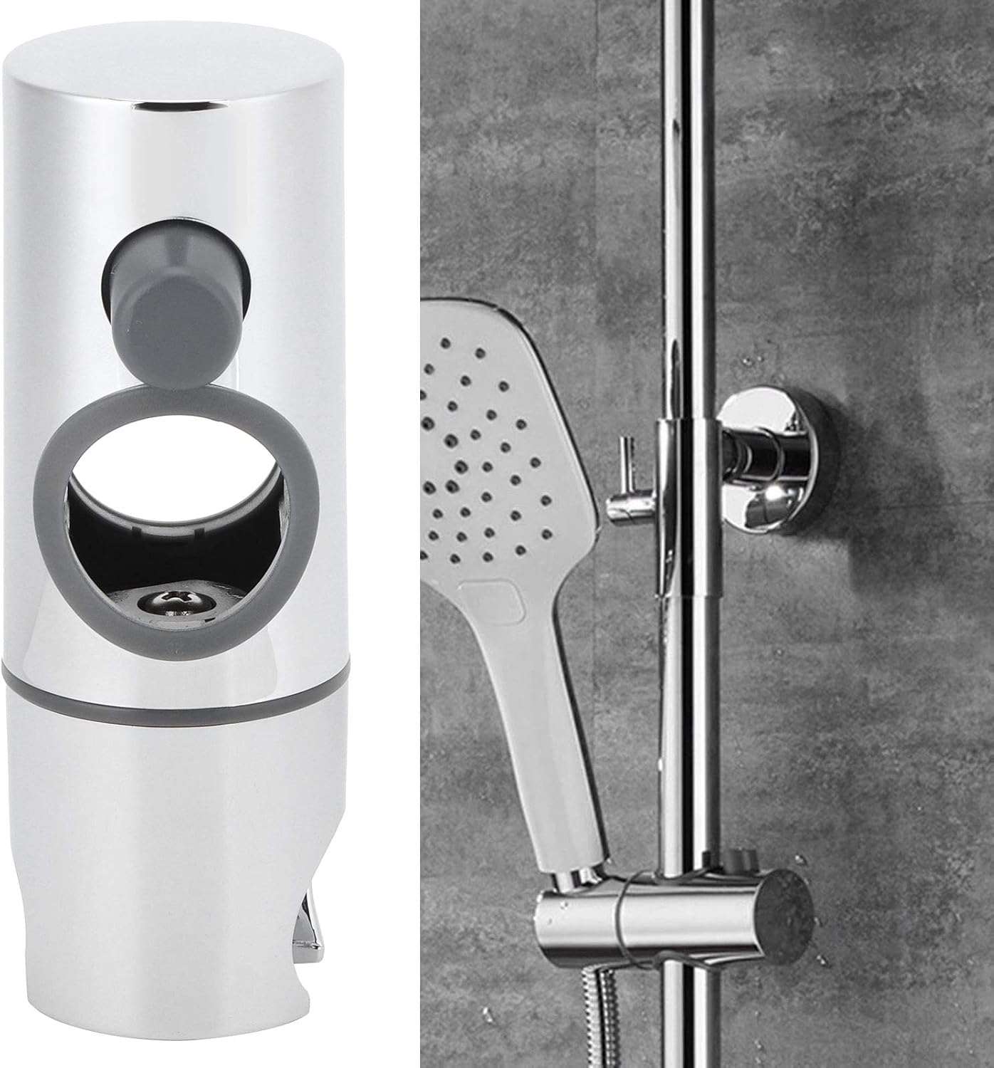 Adjustable Shower Head Holder, Sturdy ABS Bracket, Easy Installation, Aim Shower Head,Cp Electroplating, 25Mm Slide Bar Bathroom Supply