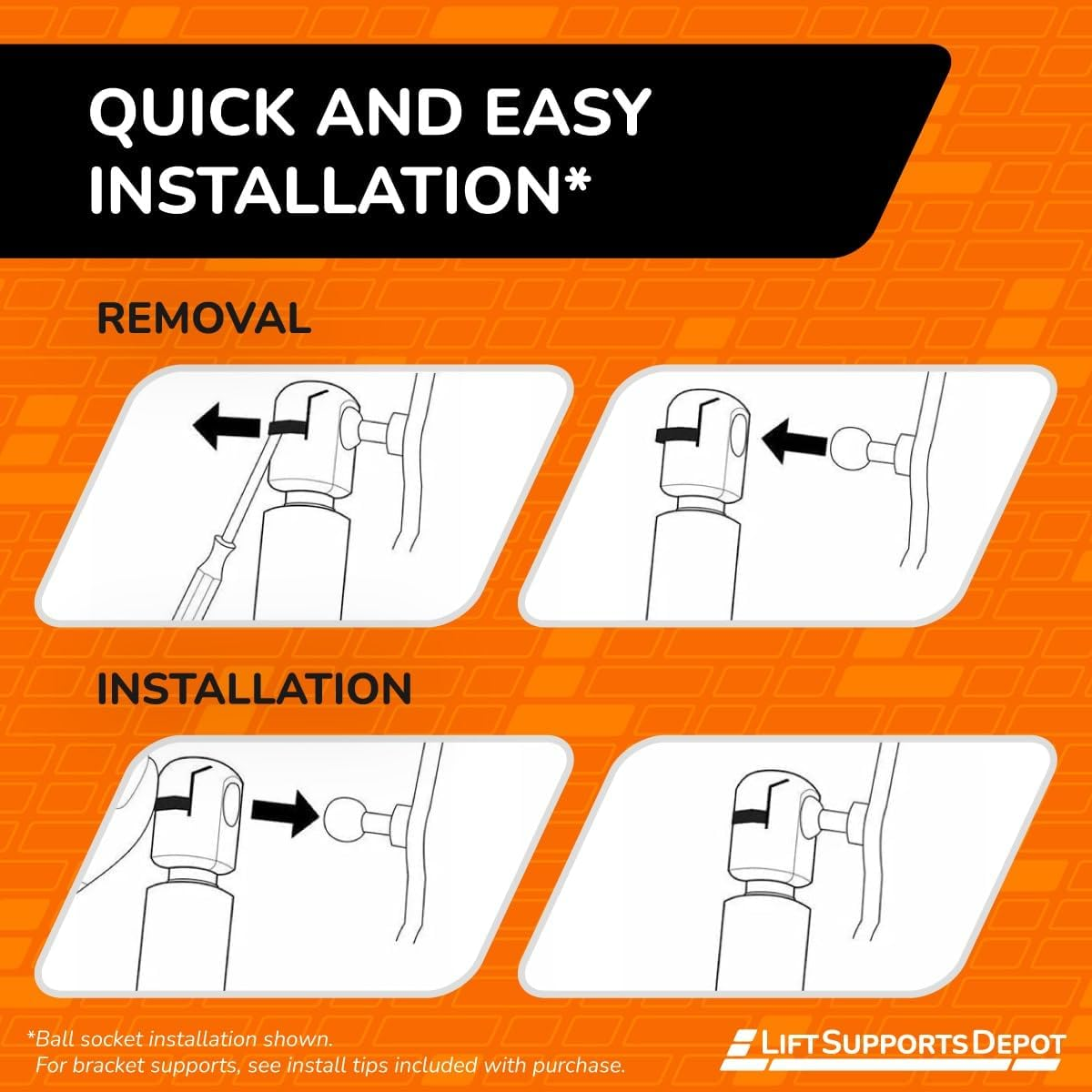Lift Supports Depot Qty (2) Compatible with Maserati Granturismo Rear Trunk Lift Supports Replaces 69054500 Shocks Struts image number 5