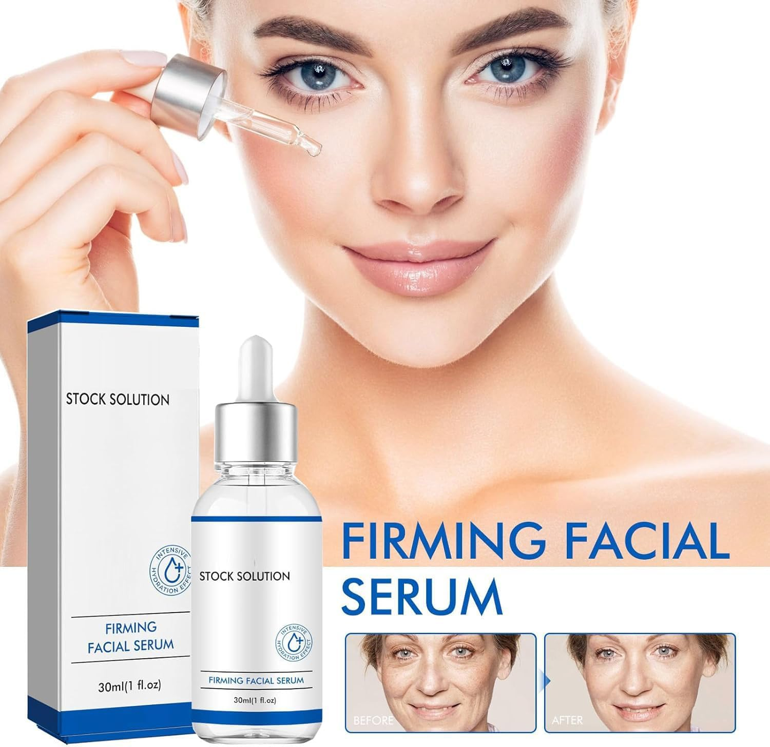 West Month Firming Facial Serum, West Month Facial Firming Serum, Facial Serums for Aging Skin, Stock Solution Facial Serum, Deep Wrinkle Repairing Serum, West Month Stock Solution (3Pcs) - 1Pcs image number 4