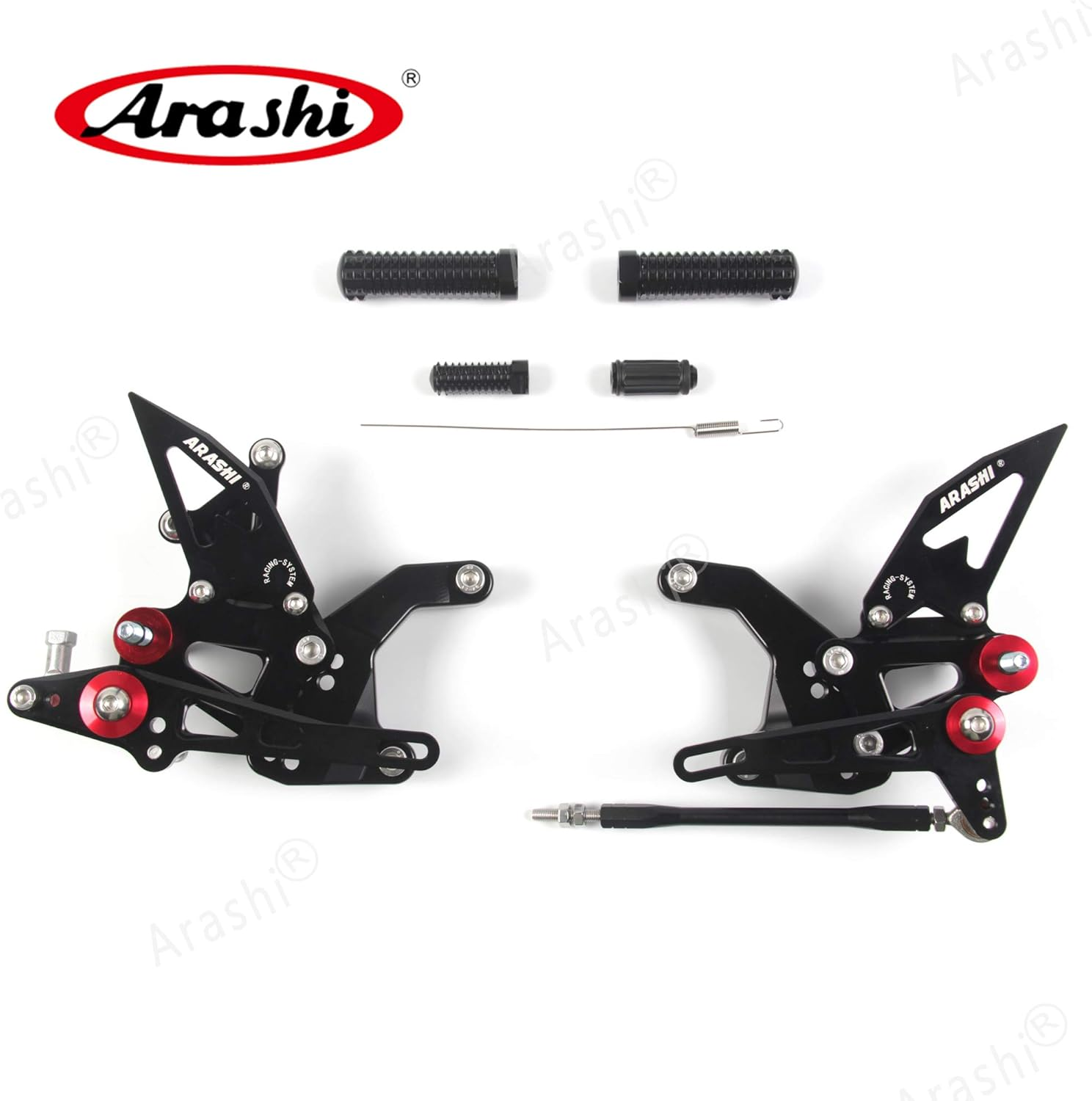 Arashi (Version 2.0) Rearsets for Kawasaki Z900 ZR900 2020-2022 Motorcycle Accessories Parts Adjustable Footrests Foot Peg Rear Sets Z ZR 900 Black image number 3