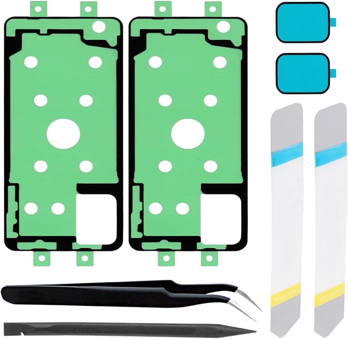 ZHUROUPU Back Battery Door Cover Adhesive Tape for Samsung Galaxy S23 Ultra 5G SM-S918B, Battery Cover Waterproof Film Adhesive for Samsung Galaxy S23 Ultra SM-S918U S918W S918E (2 PCS) with Tools