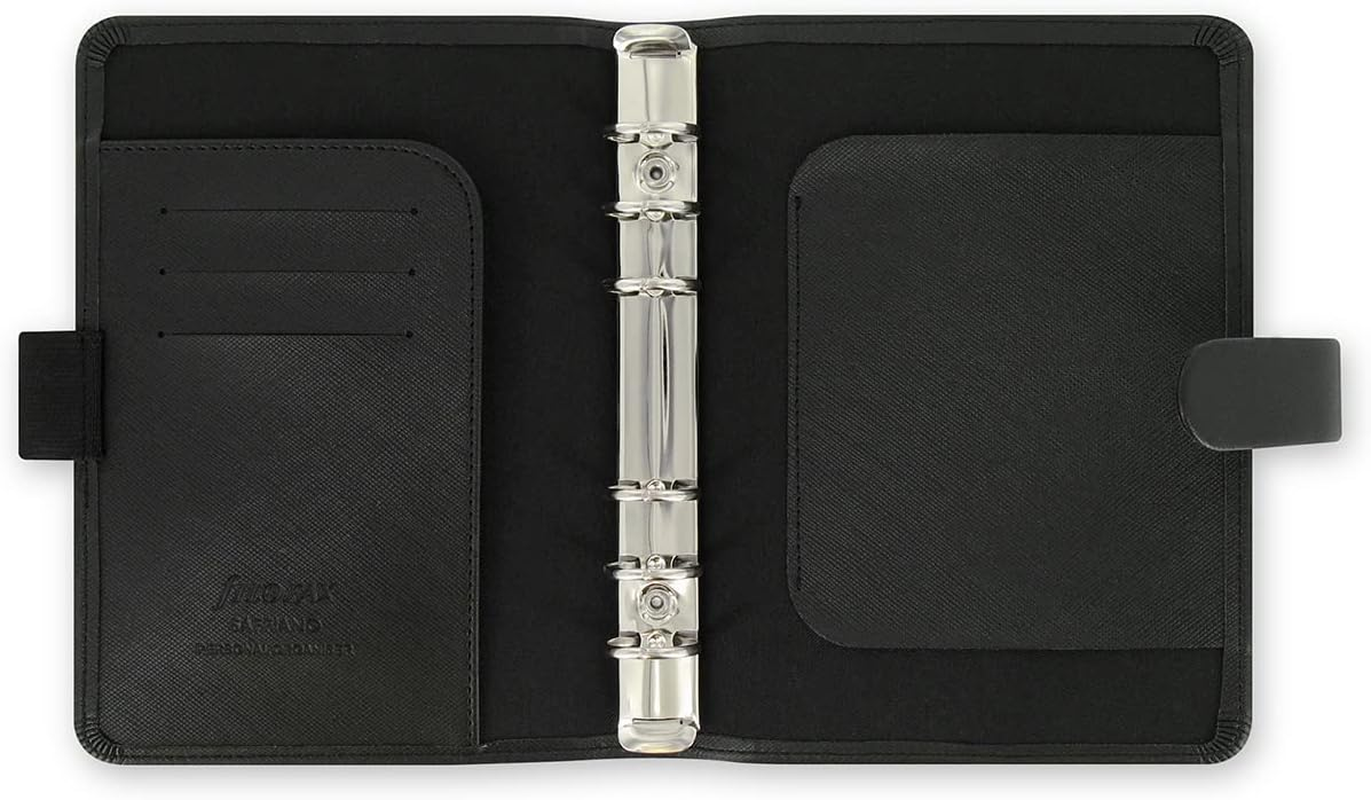 Filofax Personal Saffiano Organiser - Black image number 1