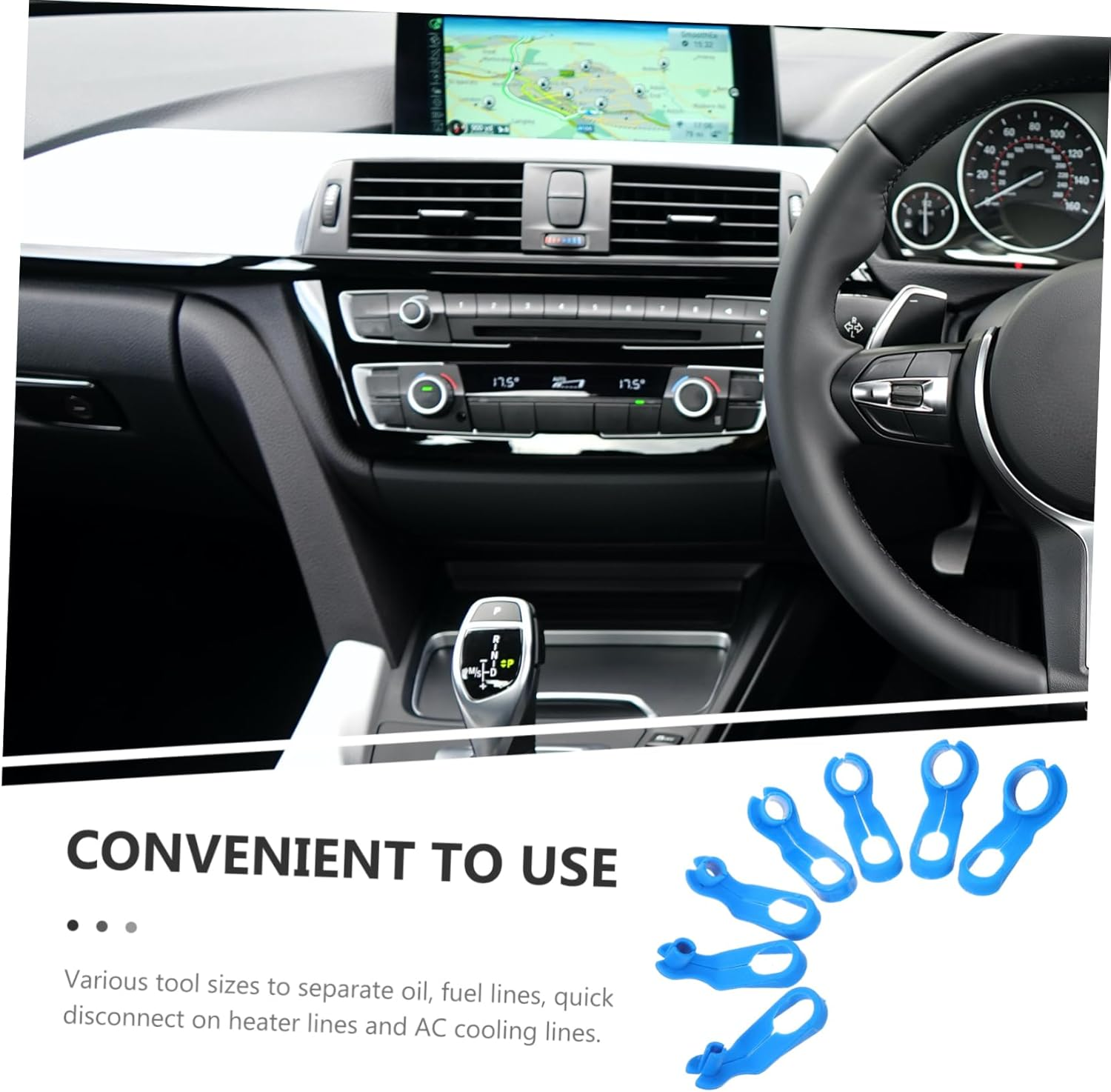 COSMEVIVI 7Pcs Fuel Line Disconnect Tool Set Automotive Engine and Air Conditioning Hose Removal Kit for Car Ac and Fuel System Maintenance image number 4