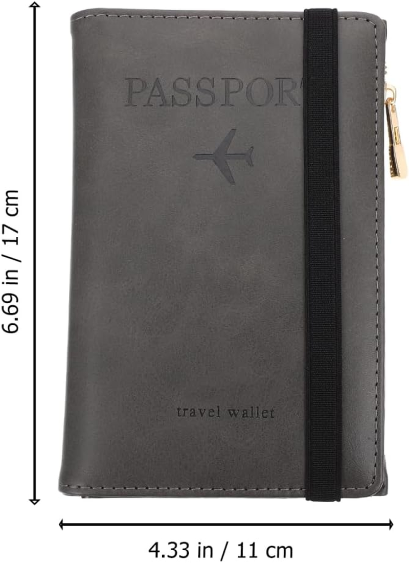 Didiseaon Folding Id Card Holder Rfid Passport Case Travel Document Cover Slim Lightweight Cards Protector image number 6