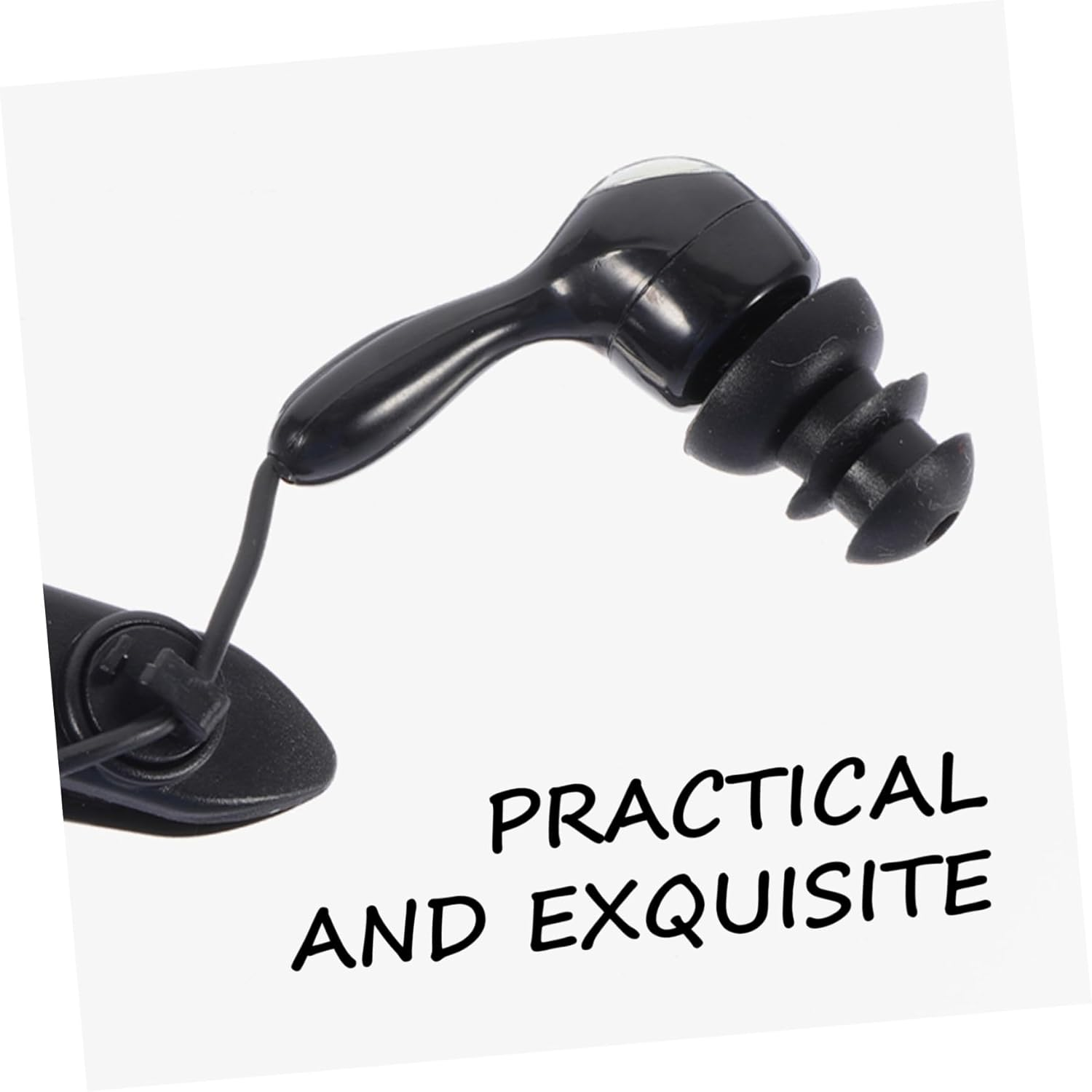 Holibanna Waterproof Underwater Earphones for Adults 2Pcs 3.5Mm In-Ear Swimming and Diving Ear Plugs Ear Hooks for Surfing and Bathing image number 6