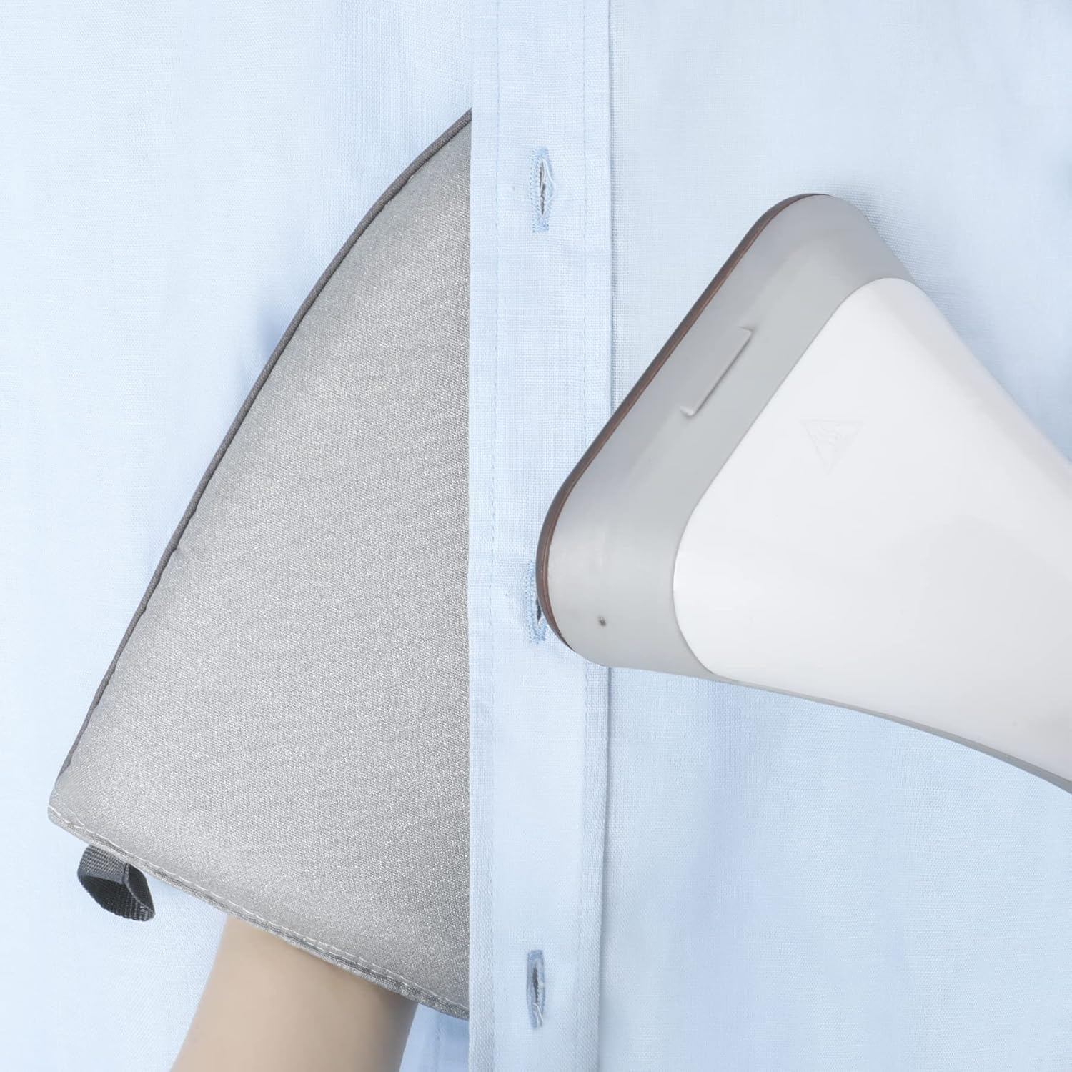 Garment Steamer Ironing Glove Waterproof anti Steam Mitt with Finger Loop Portable Mini Ironing Board Household Ironing Pad Sponge Steam Ironing Gloves Hand-Held Mini Ironing Pad image number 3