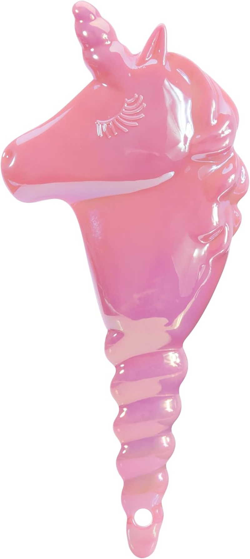 Is Gift Unicorn Fantasy Hairbrush - Pearlescent Pastel Colours, Soft Cushioned Pad for Gentle Detangling & Reduced Static, Fun Grooming for All Ages, 11.2X26X5Cm, 3 Assorted Designs