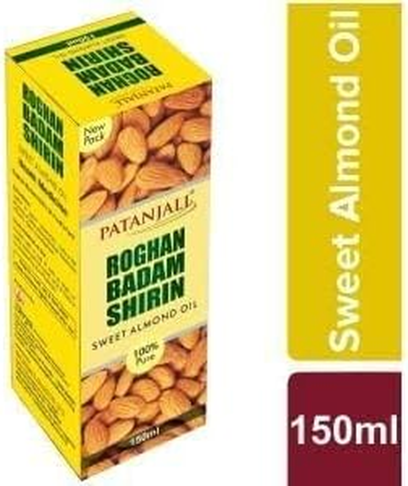 Patanjali 150Ml Roghan Badam Shirin Sweet Almond Oil image number 1