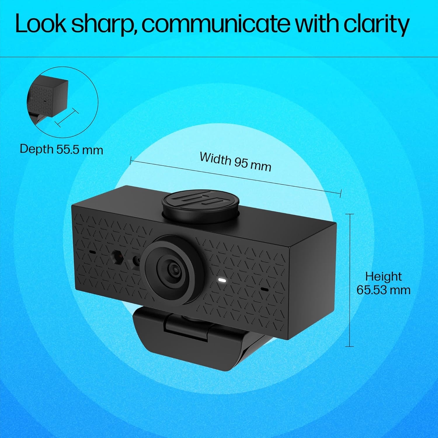 HP 620 FHD Webcam, Black image number 1