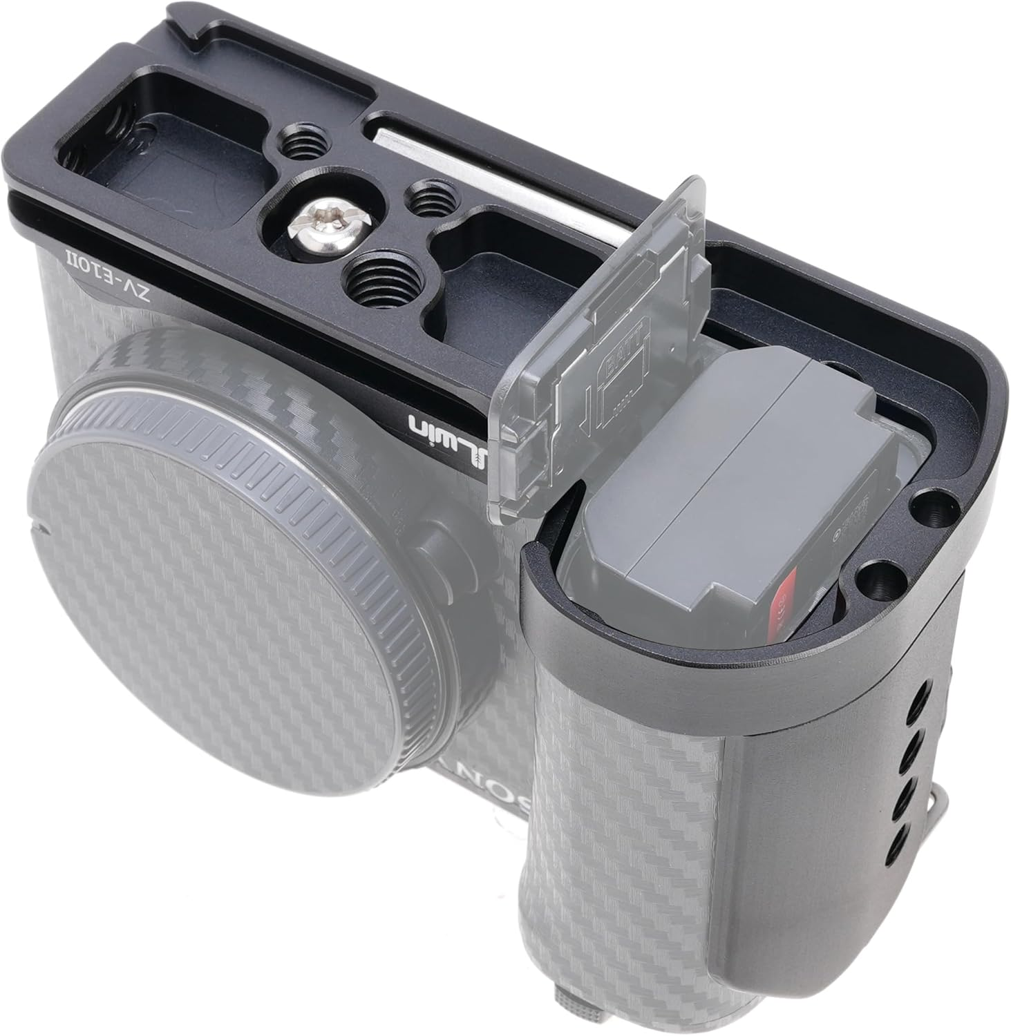 FOTGA ZV-E10II L-Bracket Handle, L-Shaped Handle with Quick Release Plate Mount for Sony Alpha ZV-E10 II Camera, Integrated Side Grip, Quick Release Plate Compatible with Arca Swiss image number 3