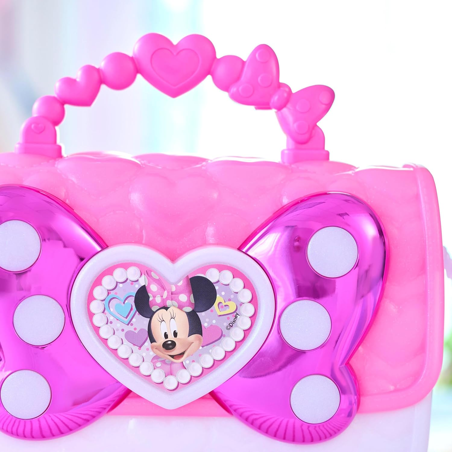 Disney Junior Minnie Mouse Bowfabulous Bag Set, 7-Piece Dress up and Pretend Play Toy Purse, Kids Toys for Ages 3 up by Just Play image number 4