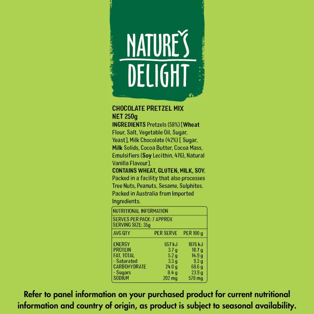 Natures Delight Chocolate Pretzel Mix 250 G image number 6