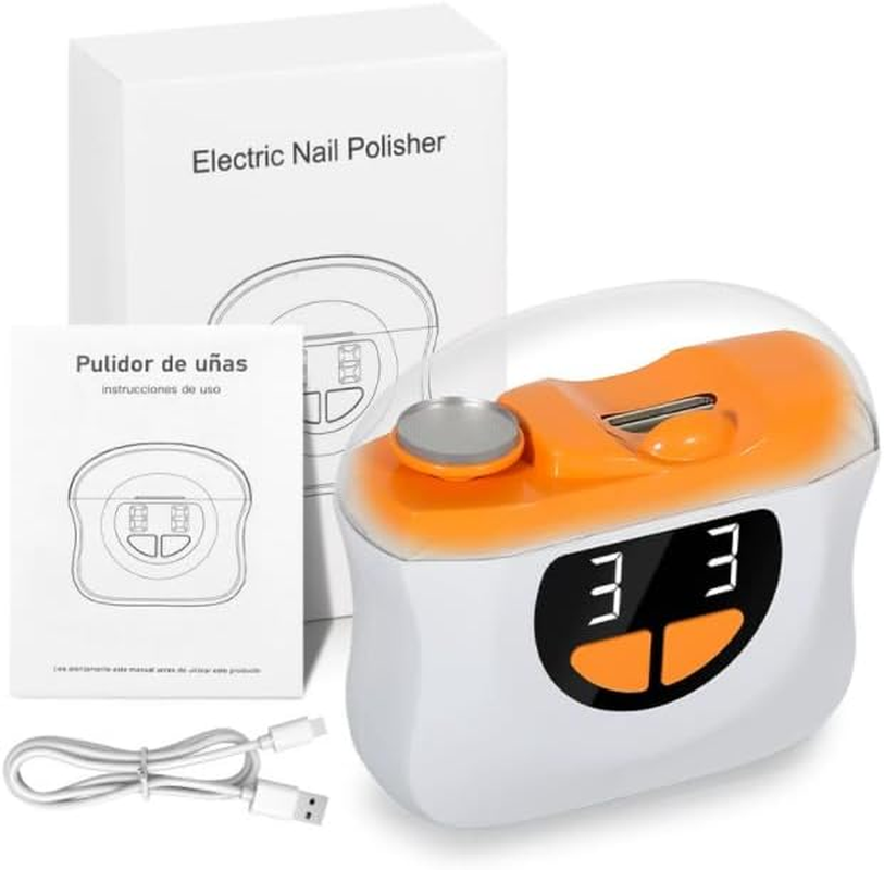 Casmoby Electric Nail Clipper, 3 in 1 Electric Nail Clipper with 3 Speeds & LED Light, Fingernail Trimmer and Polisher with Nail Scraps Storage, USB Rechargeable Suitable for Kids, Adults, Senior image number 2