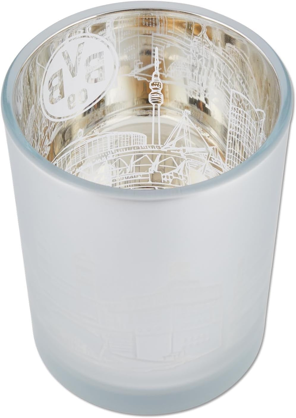 BVB Borussia Dortmund Dortmund Skyline Lantern, Grey, Large Tea Light image number 1