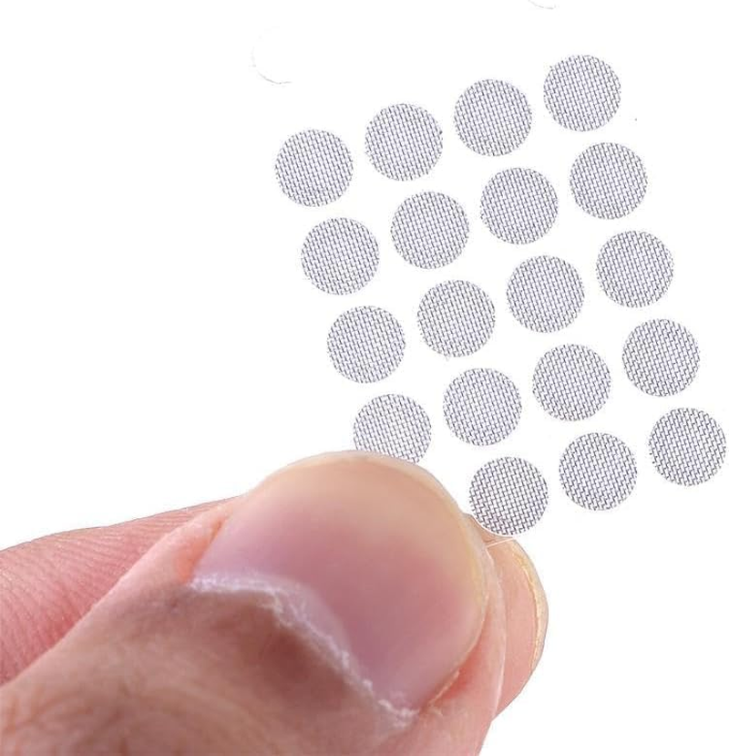 Squarezhenbo 20 Pieces Dust Network Shell Steel Mesh Sound Outlet In-Ear Dustproof Headphone Mesh Filter 4Mm Headphone Parts White image number 5