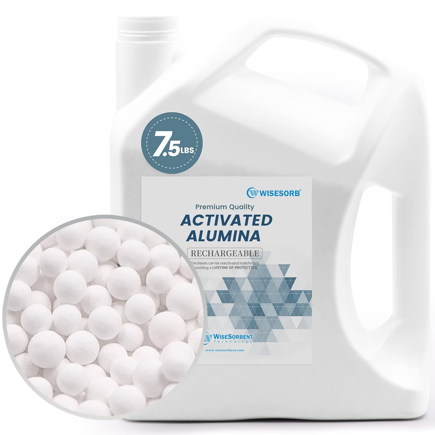 Wisesorb 7.5 LBS Activated Alumina, Alumina Desiccant, Reusable Desiccant Dehumidifier image number 5