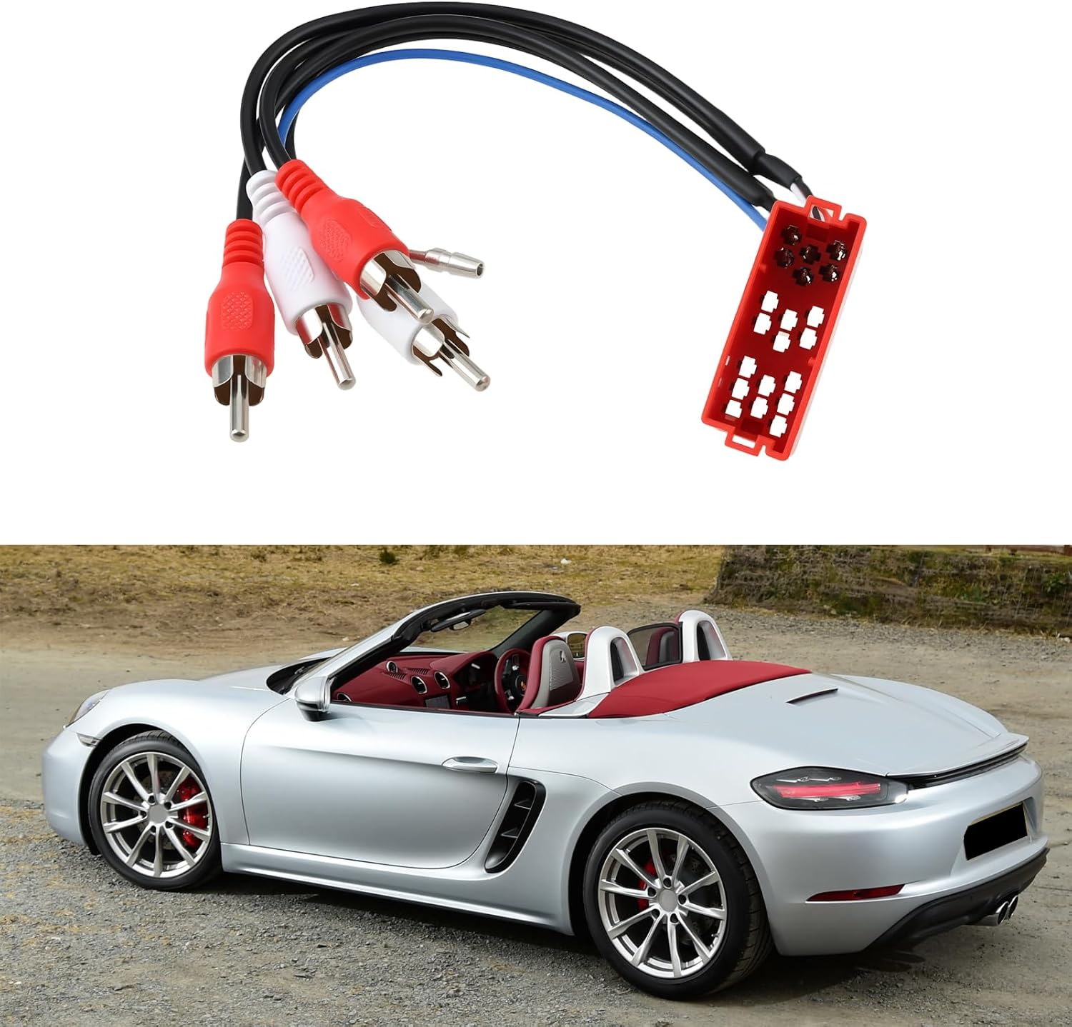Car Radio Amplified System to RCA Harness Adapter CT20PO02 Compatible with Porsche Boxster 1997-2002 image number 4