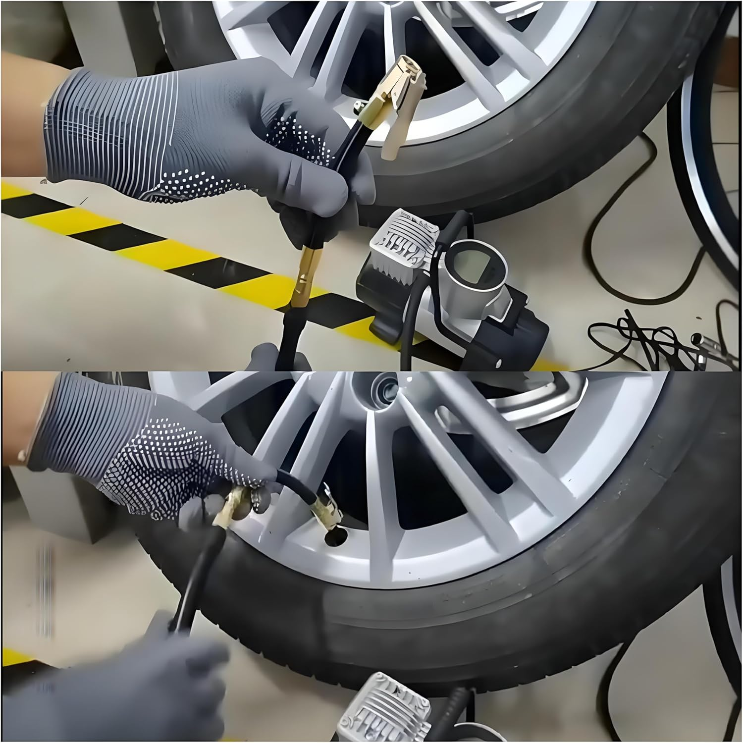 3.94Inch Tire Inflator Extension Tube ，Quick Inflation Chuck Adapter, Tyre Pump Hose for Car, Motorcycle, Bicycle - Hands-Free Inflation image number 3