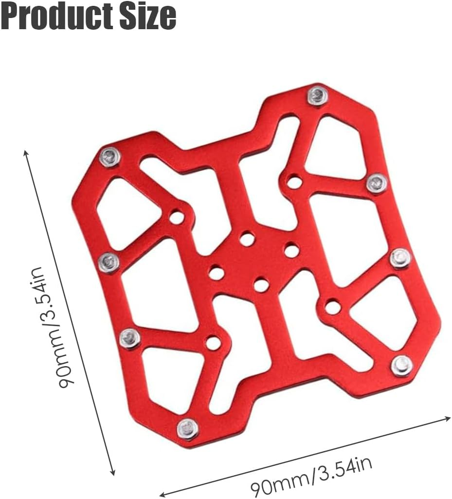 Clipless Platform Adapter for Shimano SPD&SPD-SL Bike Clipless Pedal Adapter Convert to Universal Platform Pedal for Mountain Bike Road Bike Cycle - Black image number 2
