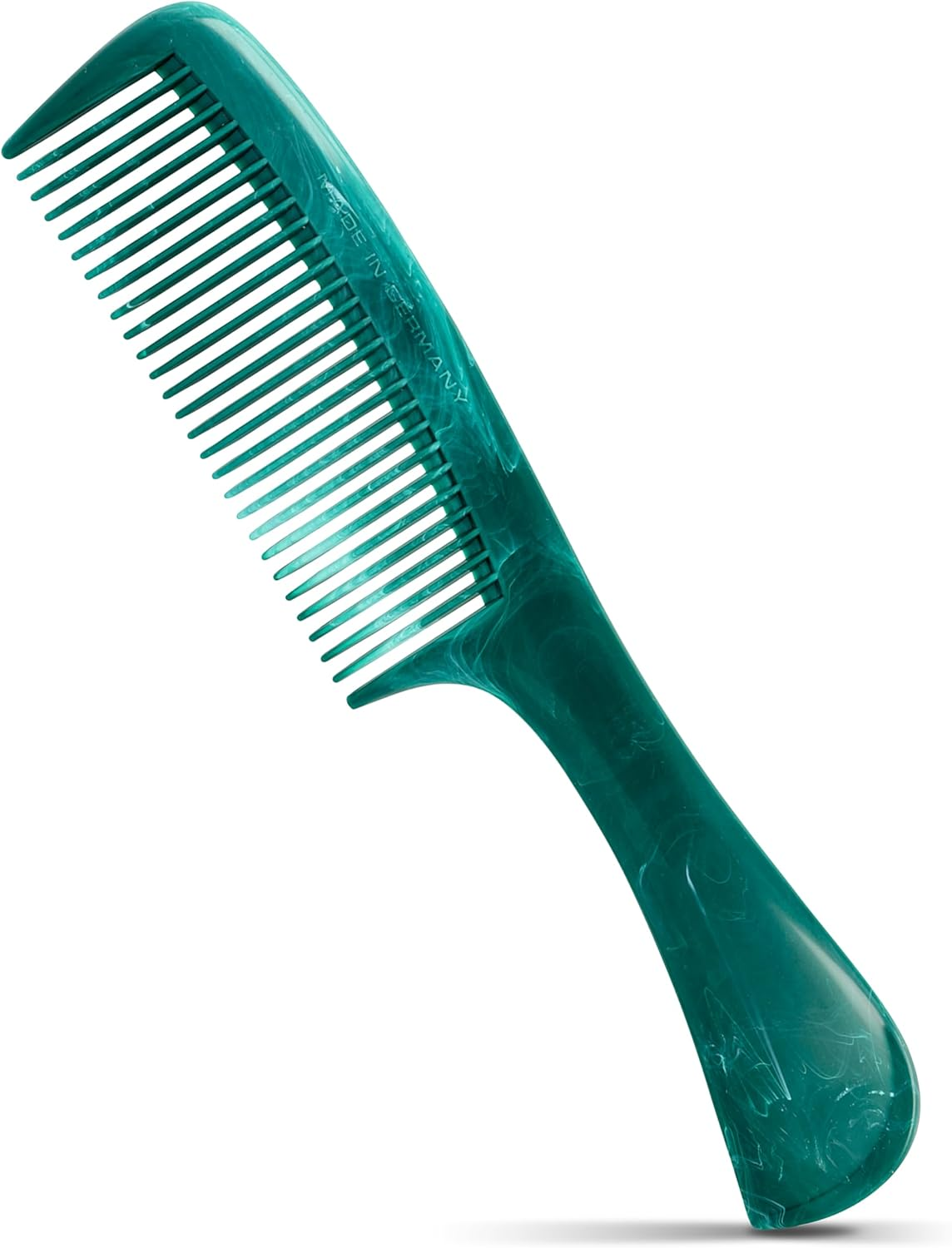 Niyok Hair Comb with Handle for All Hair Types Made from Recycled Maritime Ropes from Healix, Hair Comb Made in Germany, Handle Comb Made of 99% Recycled Plastic with Rounded Teeth