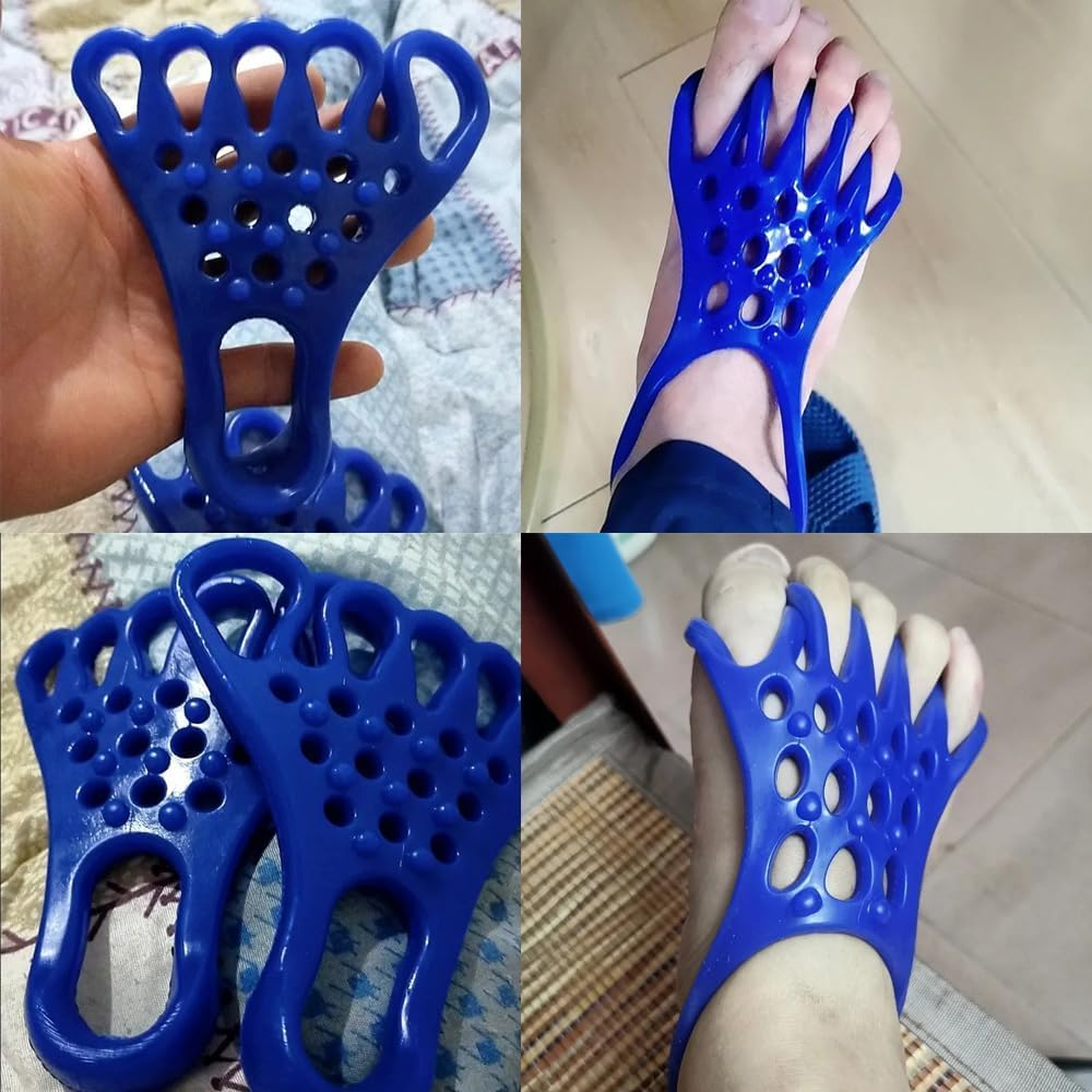 Yoga Toe Stretcher Heel Foot Stretch Gel Band 5 Toes Separator Spacer Corrector Spreader Straightener for Fitness Bunion Relief Overlapping Hammer Toes Hallux Valgus Bunionette Relief image number 1