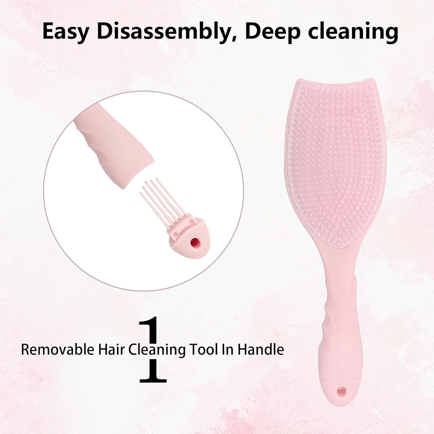 Hair Brush Set with Hairs Clip Ties 15PCS Women Styling Brushes Gifts Chrimstas Birthday Festival Detangling Hairbrush Rat Tail Comb for Parting Styler Hair Care image number 4