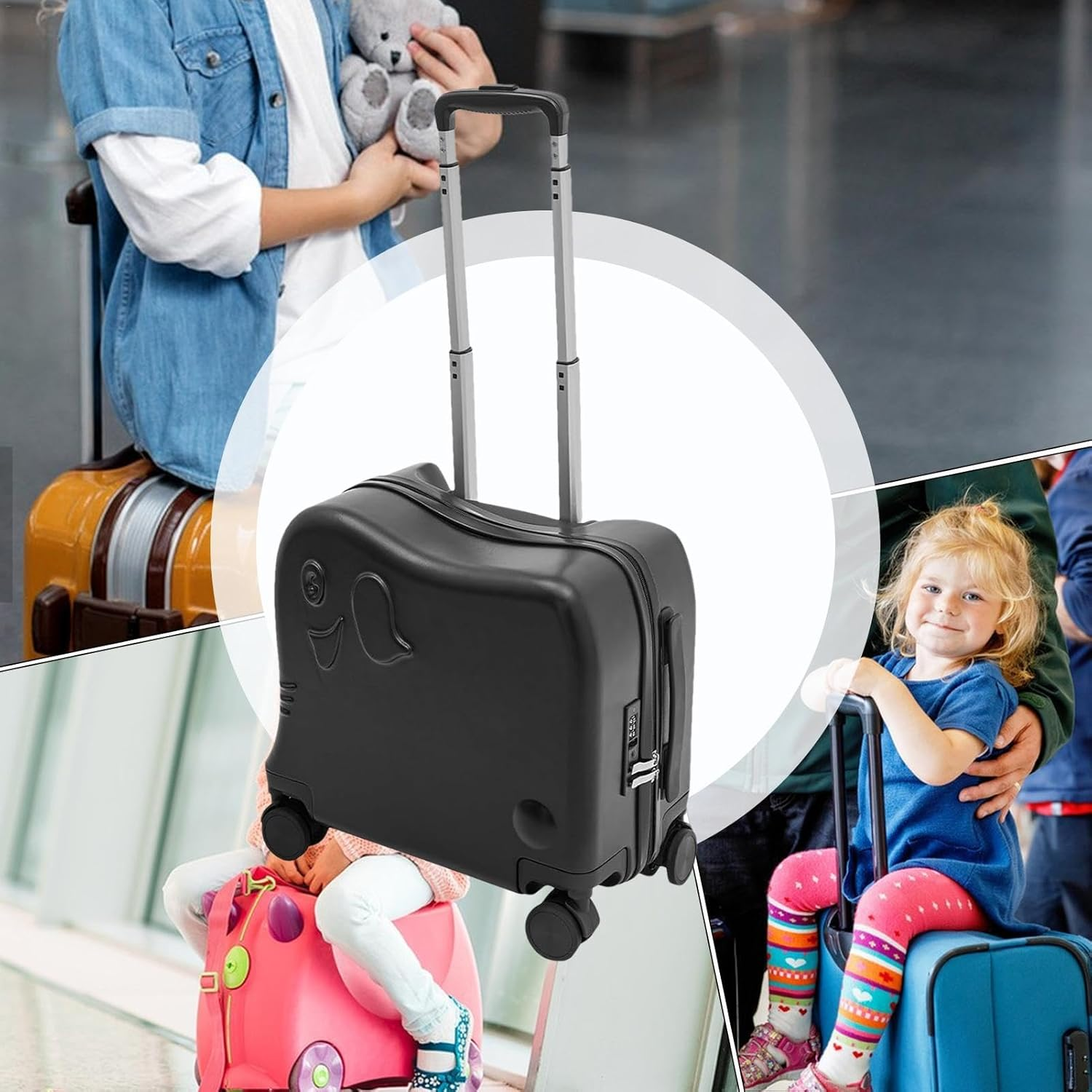 Kids Carry on Luggage, Rolling Kids Suitcase, Toddler Carry on Bag, Cute Children Suitcase, Kids Luggage with Wheels, Multipurpose Kids Luggage, Children'S Travel Suitcase, Kids Travel Carry On, image number 6
