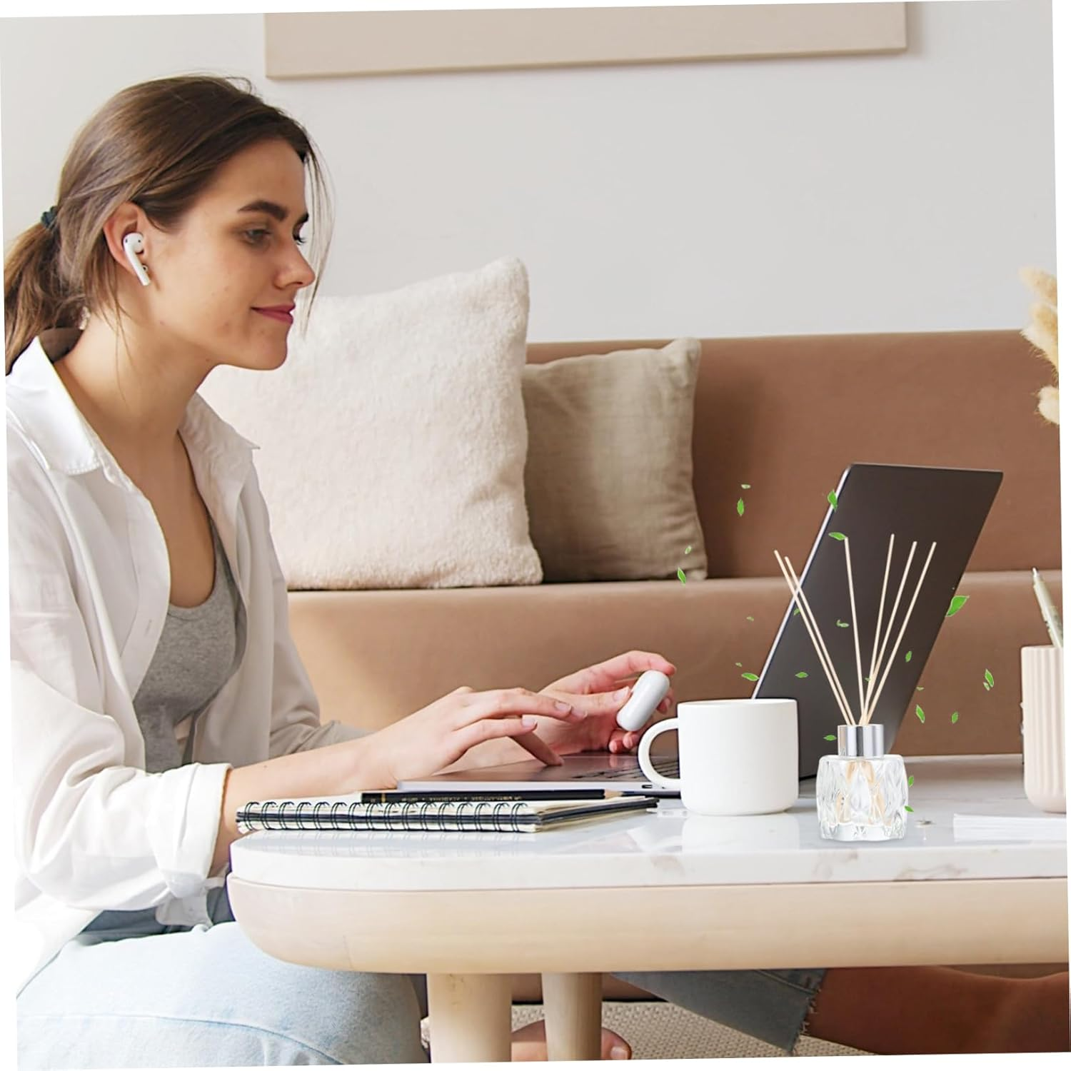 Empty Glass Fragrance Jars Aromatherapy Containers for Himalayan Salt Diffuser image number 5