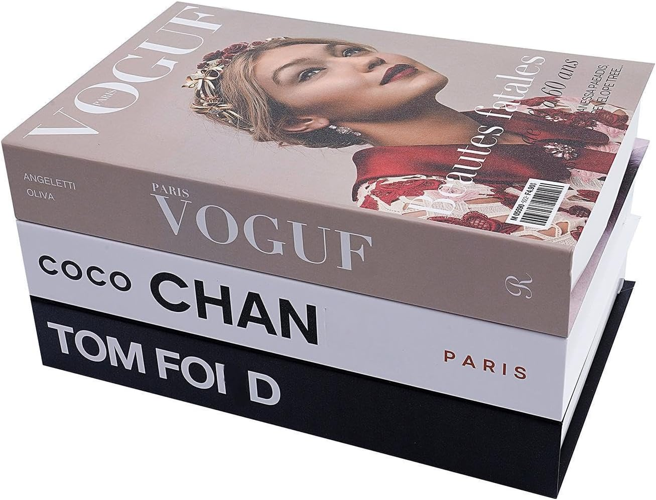 3 Pcs Fashion Decorative Books for Home Decor,Modern Faux Books for Farmhouse Decor,For Boho Decoration Coffee Table/Shelf Accessories/Office/Living Room/Bedroomfor/Desk - 3-Style Deluxe Perfome image number 5