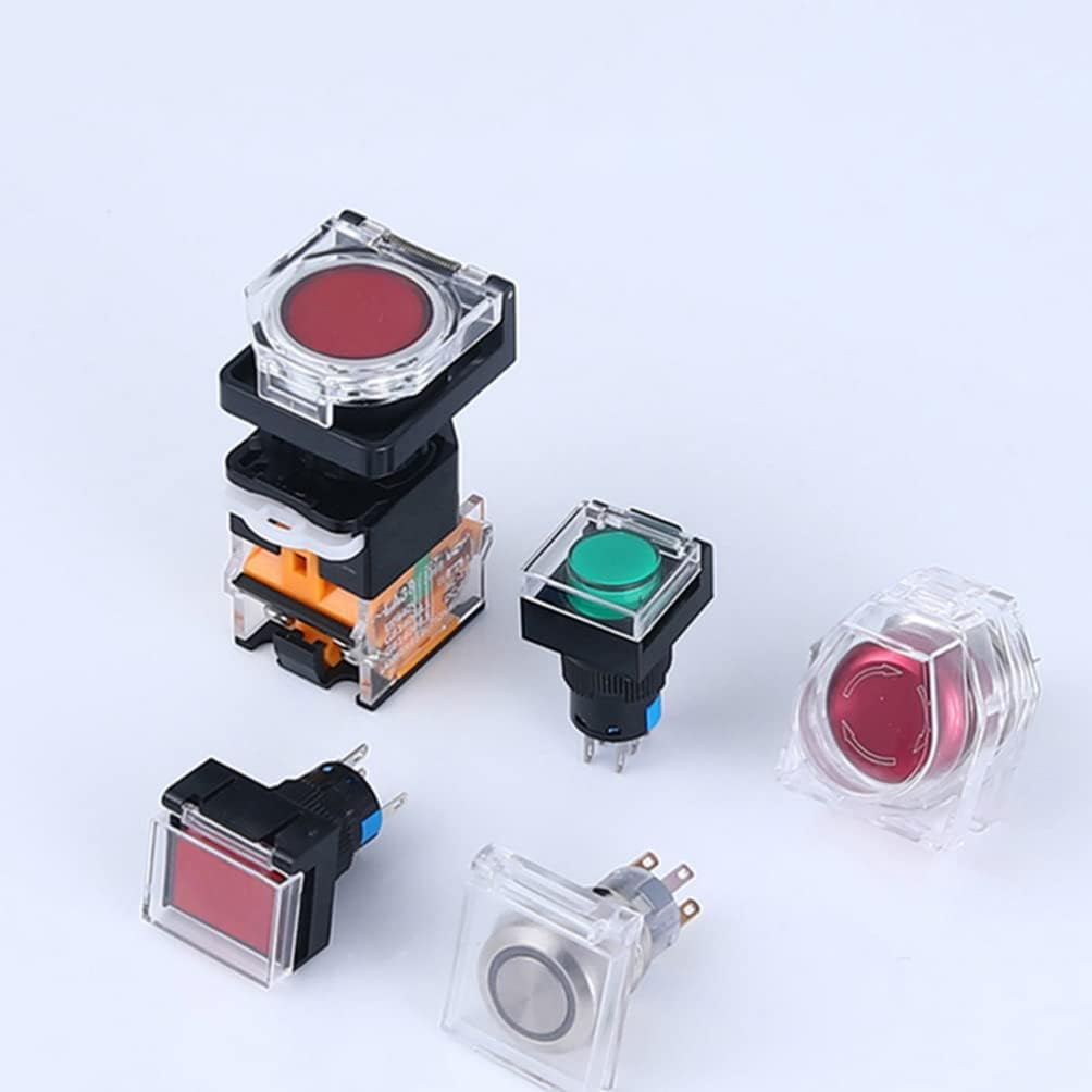 Zerodeko Push Button Guard Plastic Push Power Button Cover: 4Pcs Replaceable Button Covers Wear Resistant Button Protectors Protectors Receptacle Outlet Covers image number 1