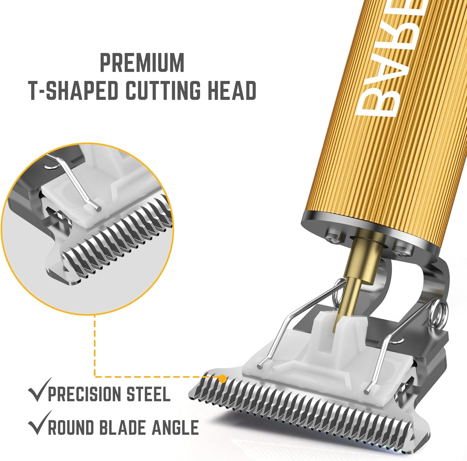 Barberboss Hair Trimmer for Men - Rechargeable Beard Trimmer with LED Display, 3 Speed Levels, Ceramic Blades, USB Charging, Waterproof image number 3