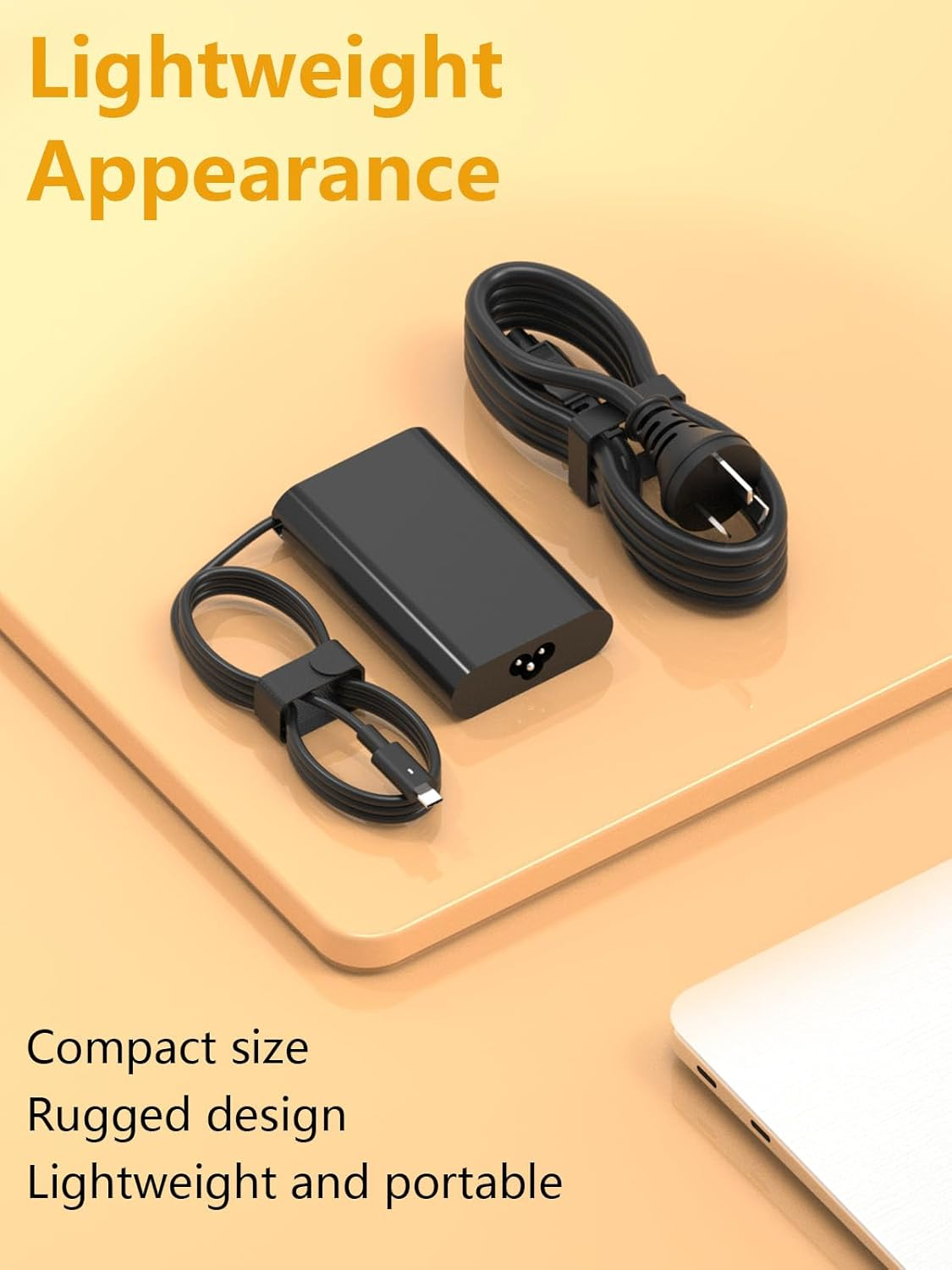 65W USB C Laptop Charger Compatible with DELL XPS 13 15 9350 9360 9365 9370 9380, DELL Latitude 5430 7430 5420 5520 5410 5530 5330 7320 7420 2-In-1 Chromebook 3100 Type C Computer Power Adapter Cord