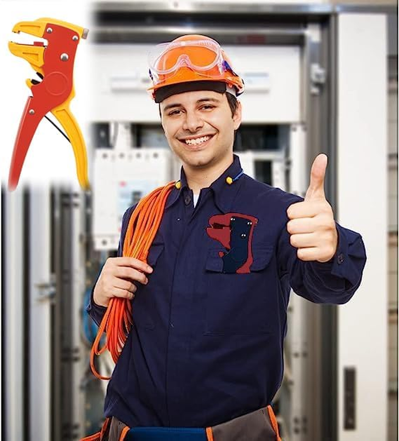 WEZCHUGHAOL Quick Strip Wire Stripper and Cutter, 2 in 1 Automatic Wire Stripping Tool Adjustable Eagle Nose Wire Stripper for Electronic, Automotive Repair (Blue) - Blue image number 2